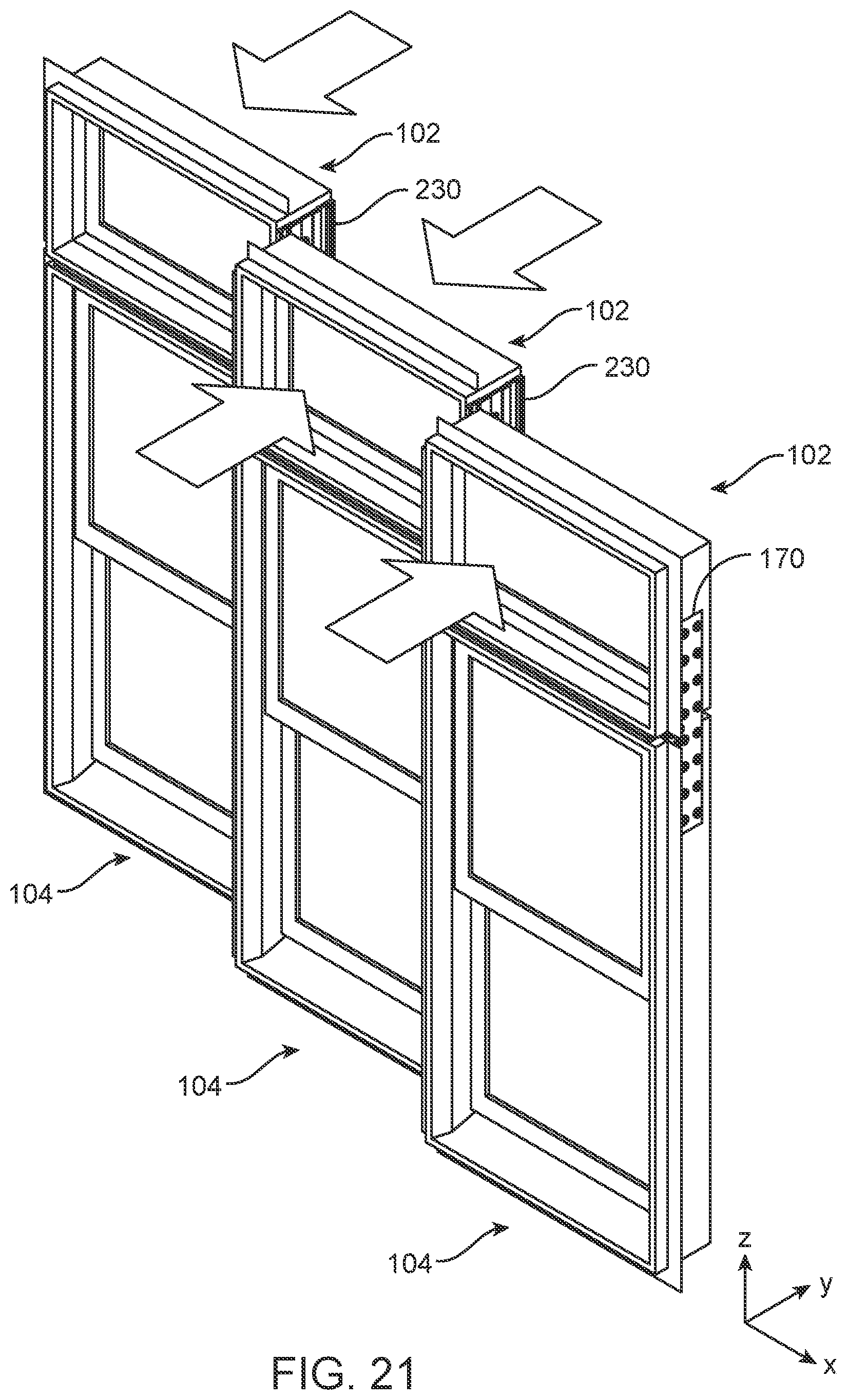 Patent US11773645 Figure 20 – Compound fenestration assembly mull joints and methods