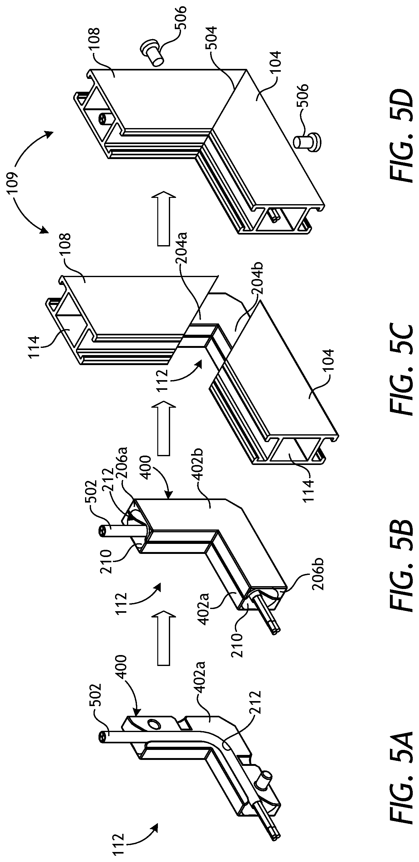 Patent US11773646 Figure 3 – Corner cleats with wiring passageway