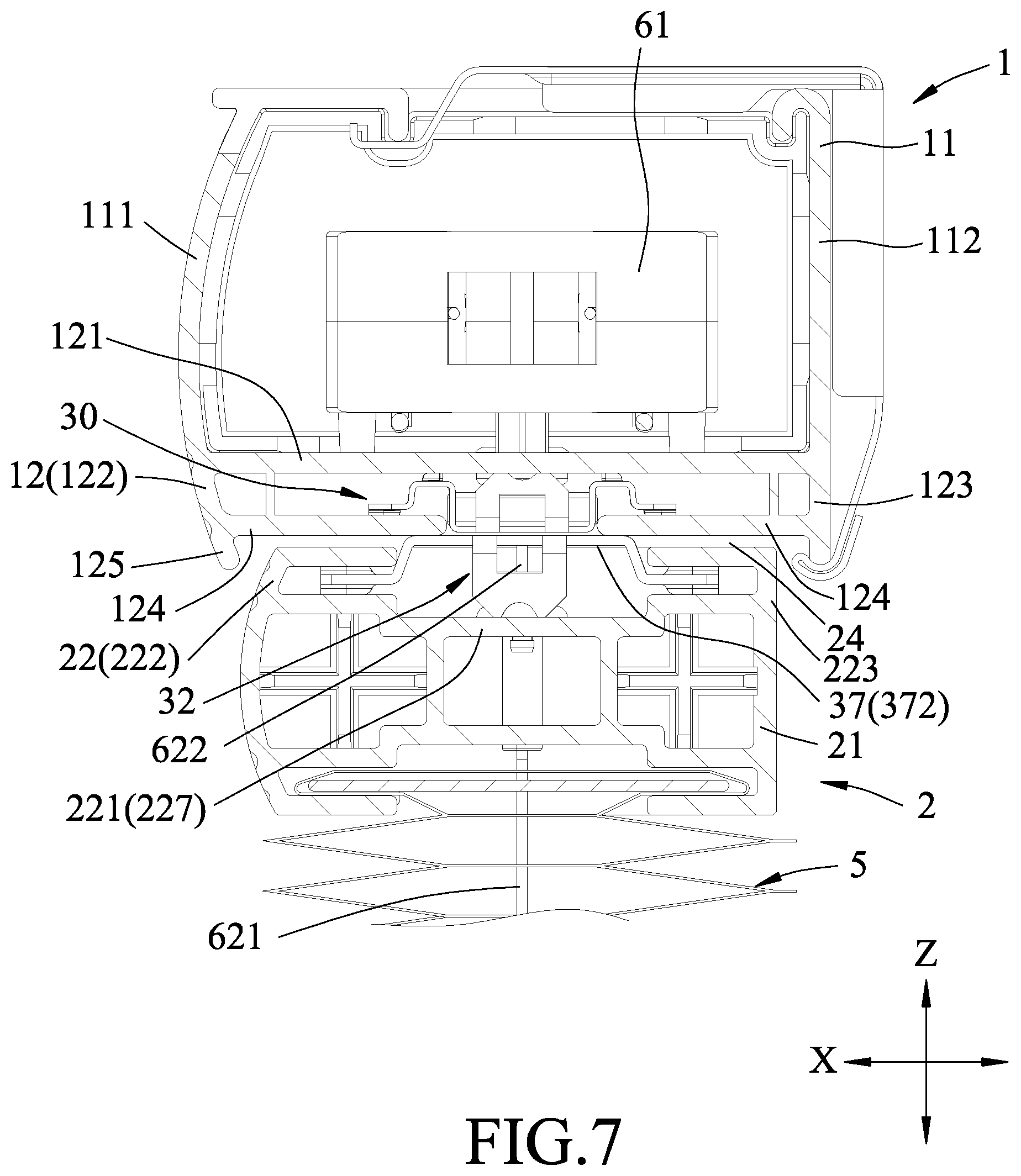 Patent US11773648 Figure 7 – Cellular shade