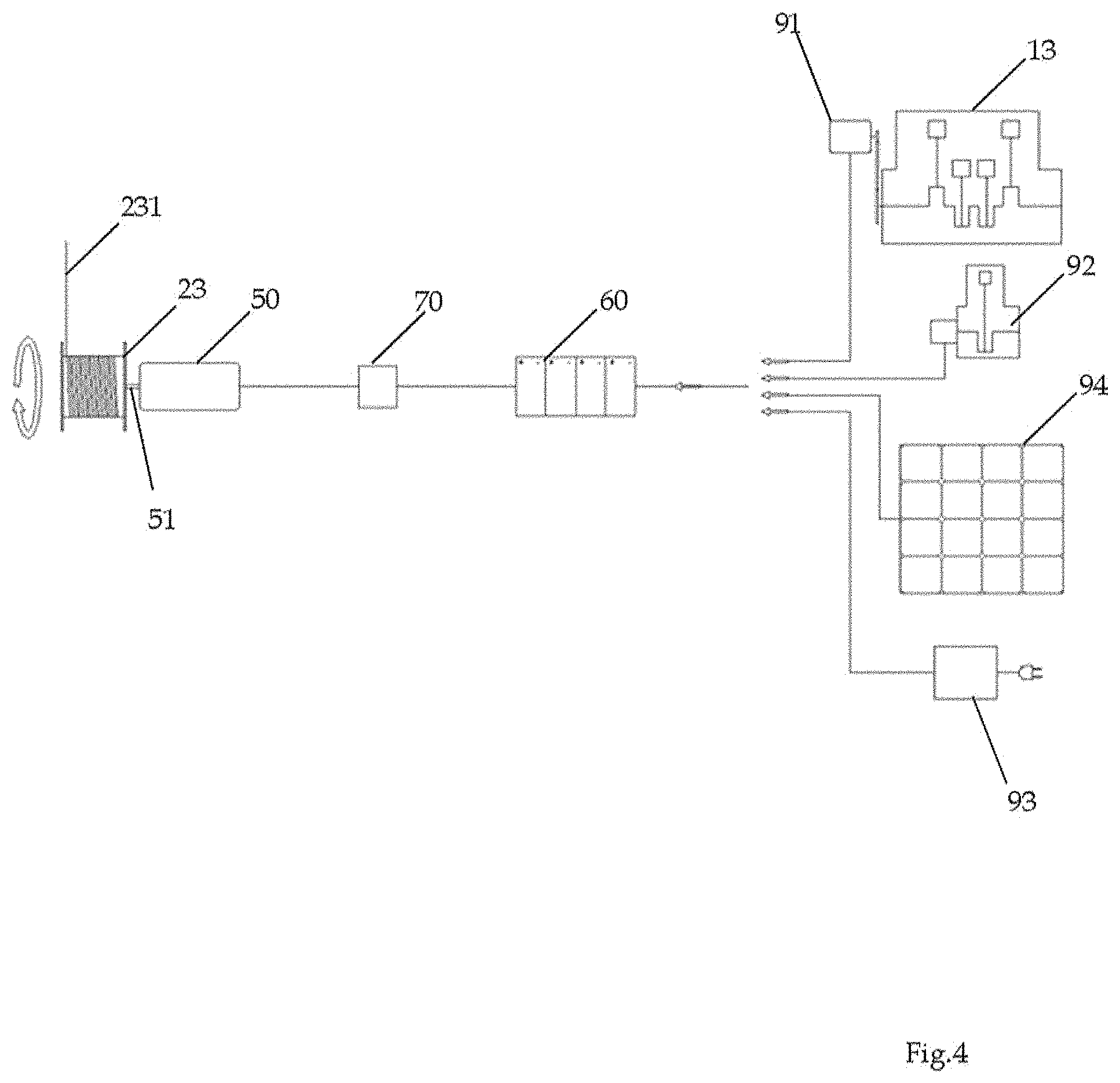 Patent US11773651 Figure 3 – Drilling machine for foundation piles comprising an electric energy recovery winch