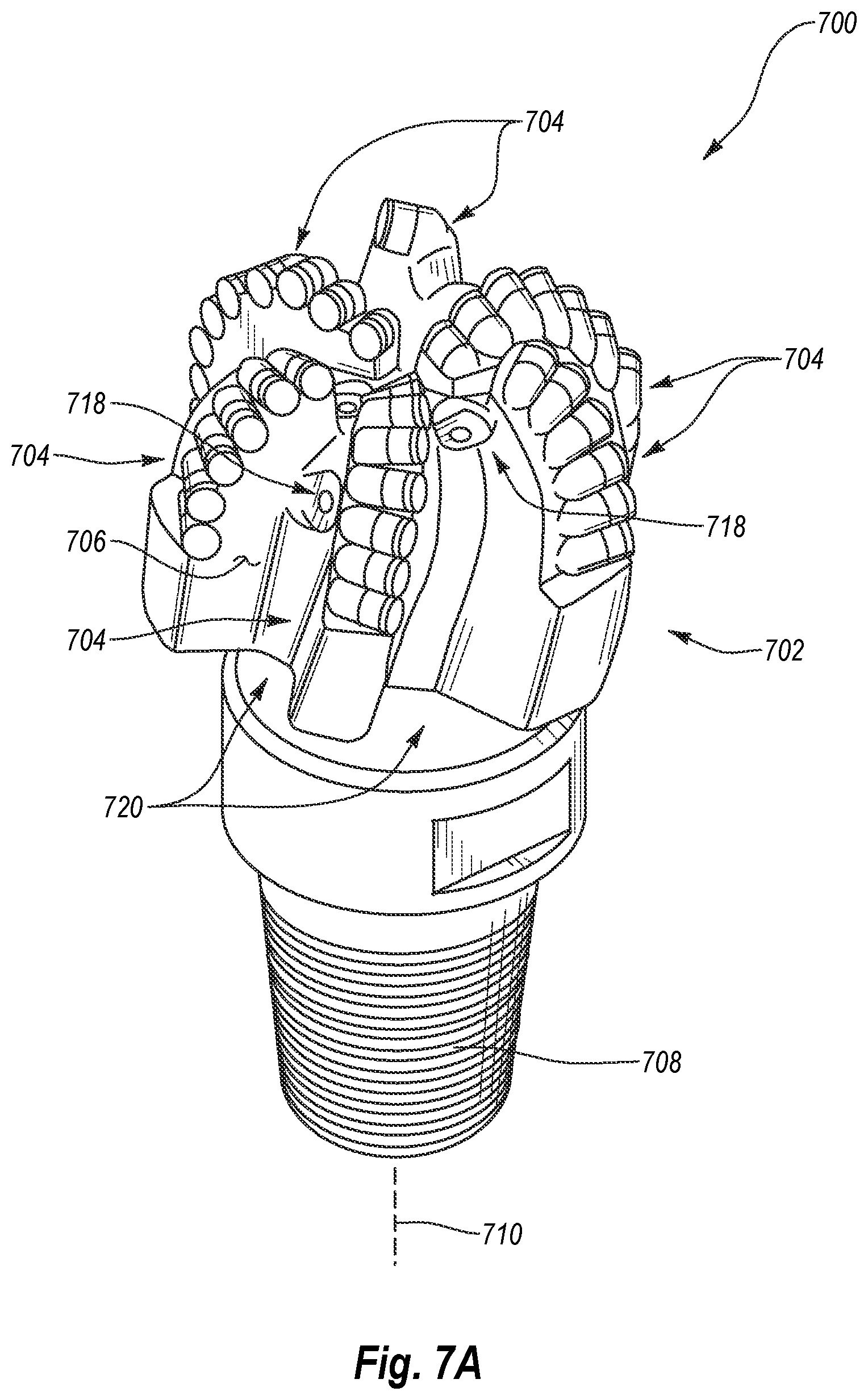 Patent US11773654 Figure 7 – Polycrystalline diamond compacts, methods of making same, and applications therefor