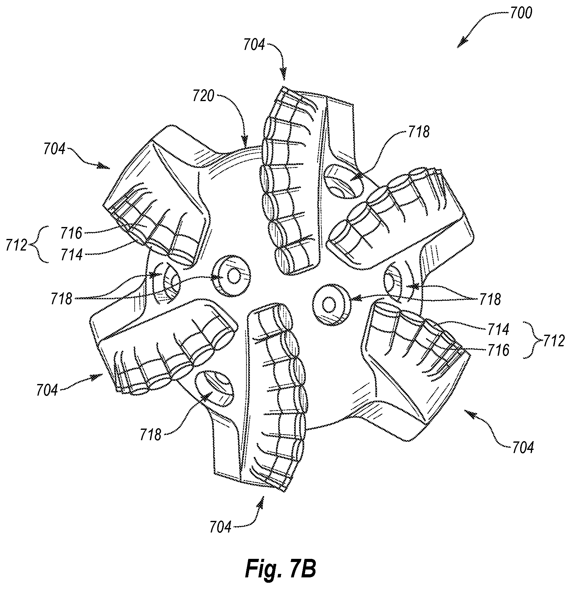 Patent US11773654 Figure 8 – Polycrystalline diamond compacts, methods of making same, and applications therefor
