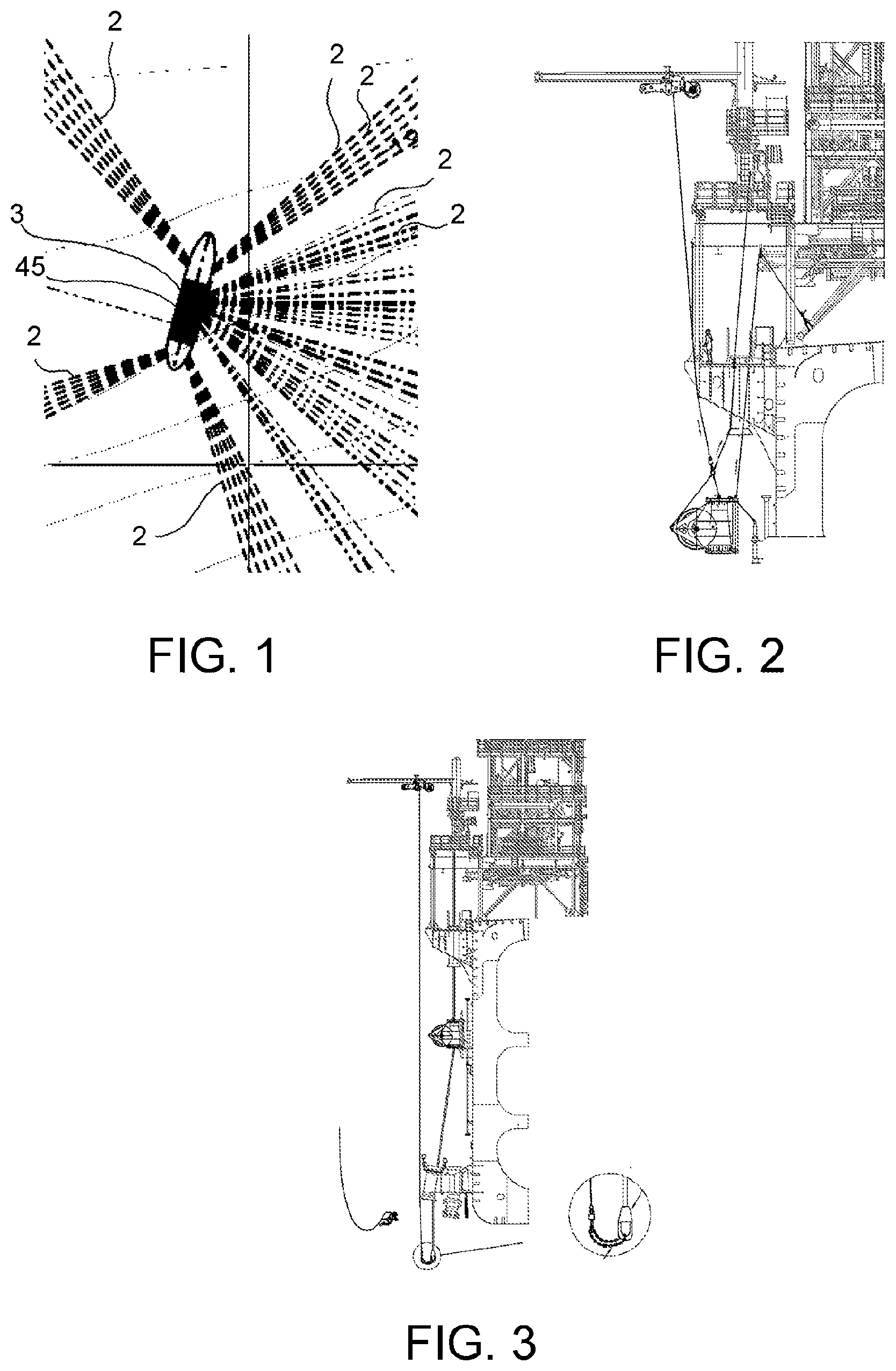 Patent US11773661 — Off shore riser fixation system and method — Figure 1