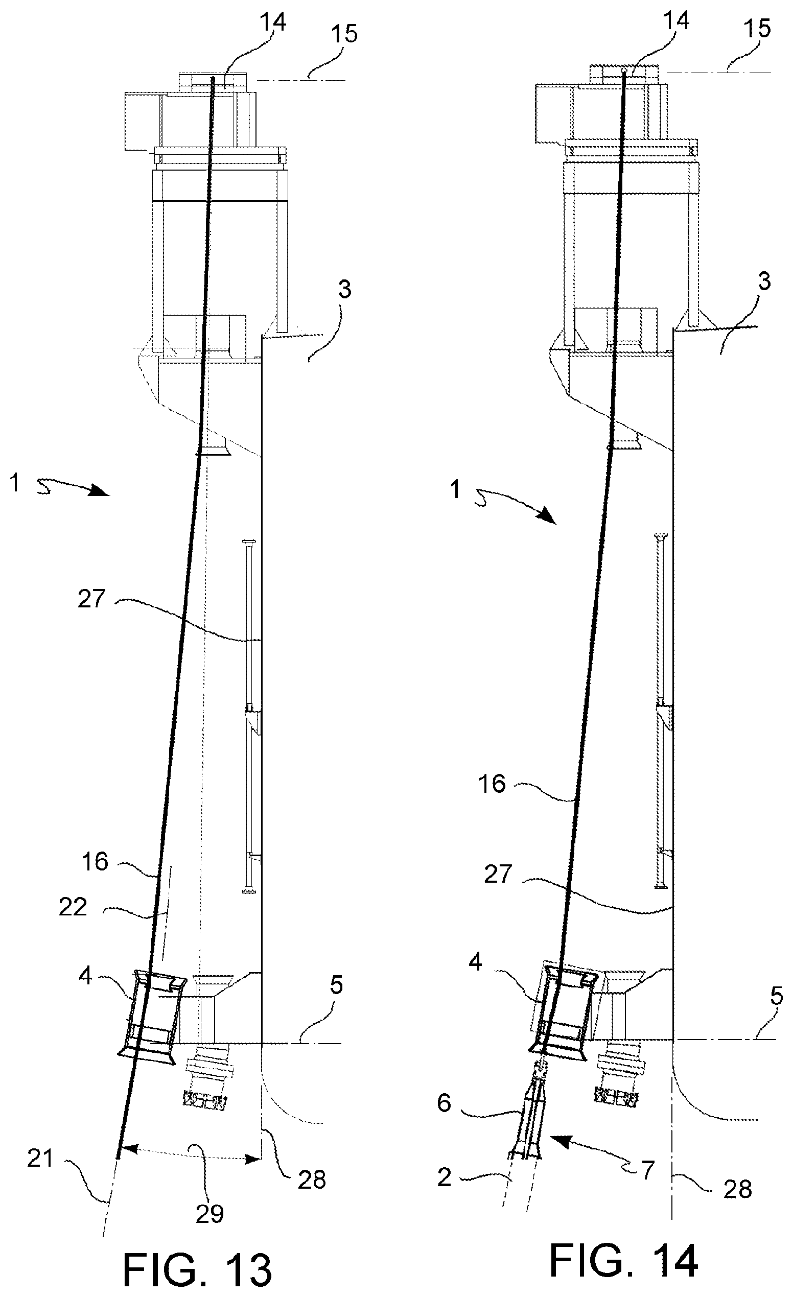 Patent US11773661 Figure 6 – Off shore riser fixation system and method