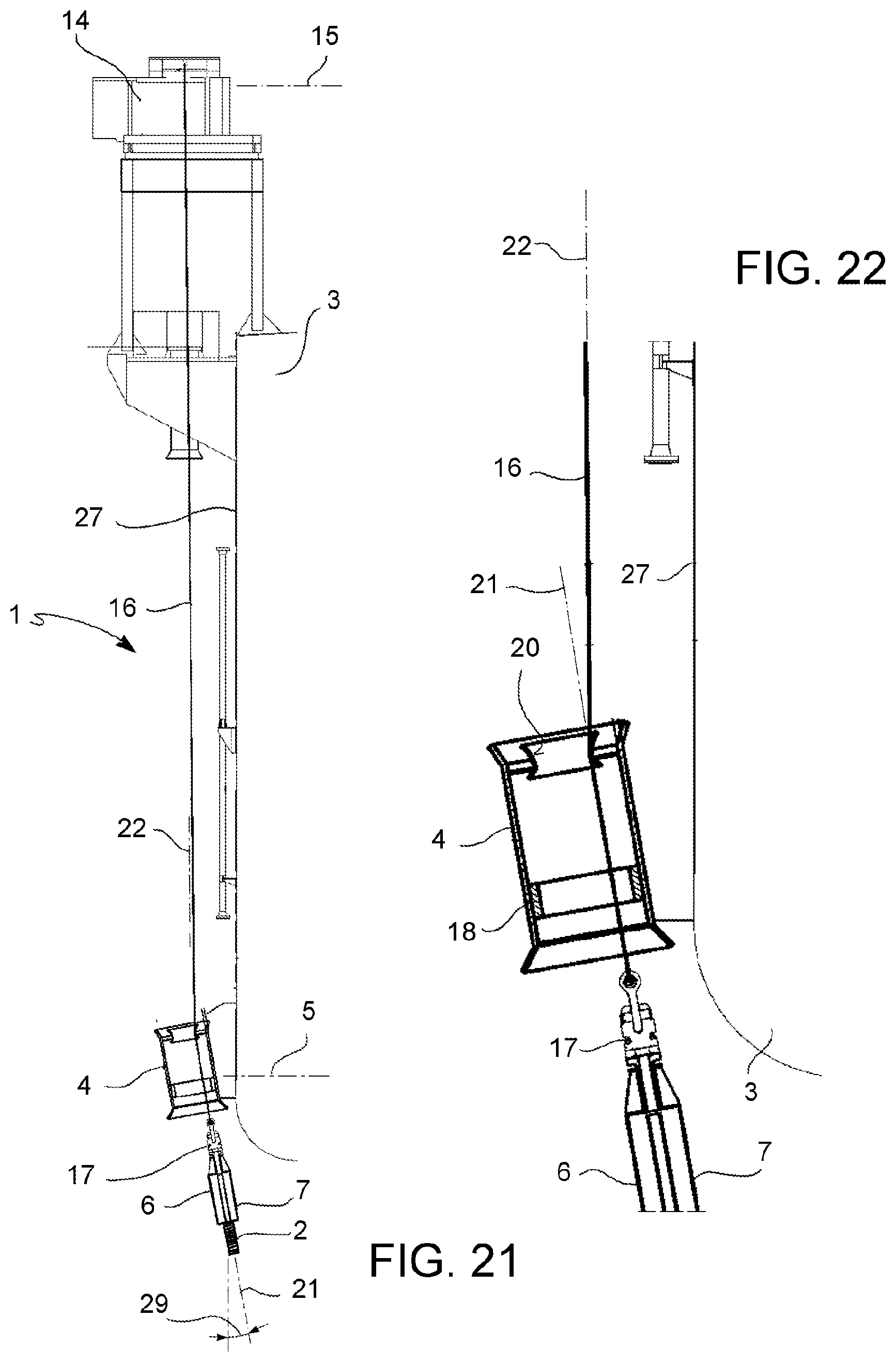 Patent US11773661 Figure 10 – Off shore riser fixation system and method