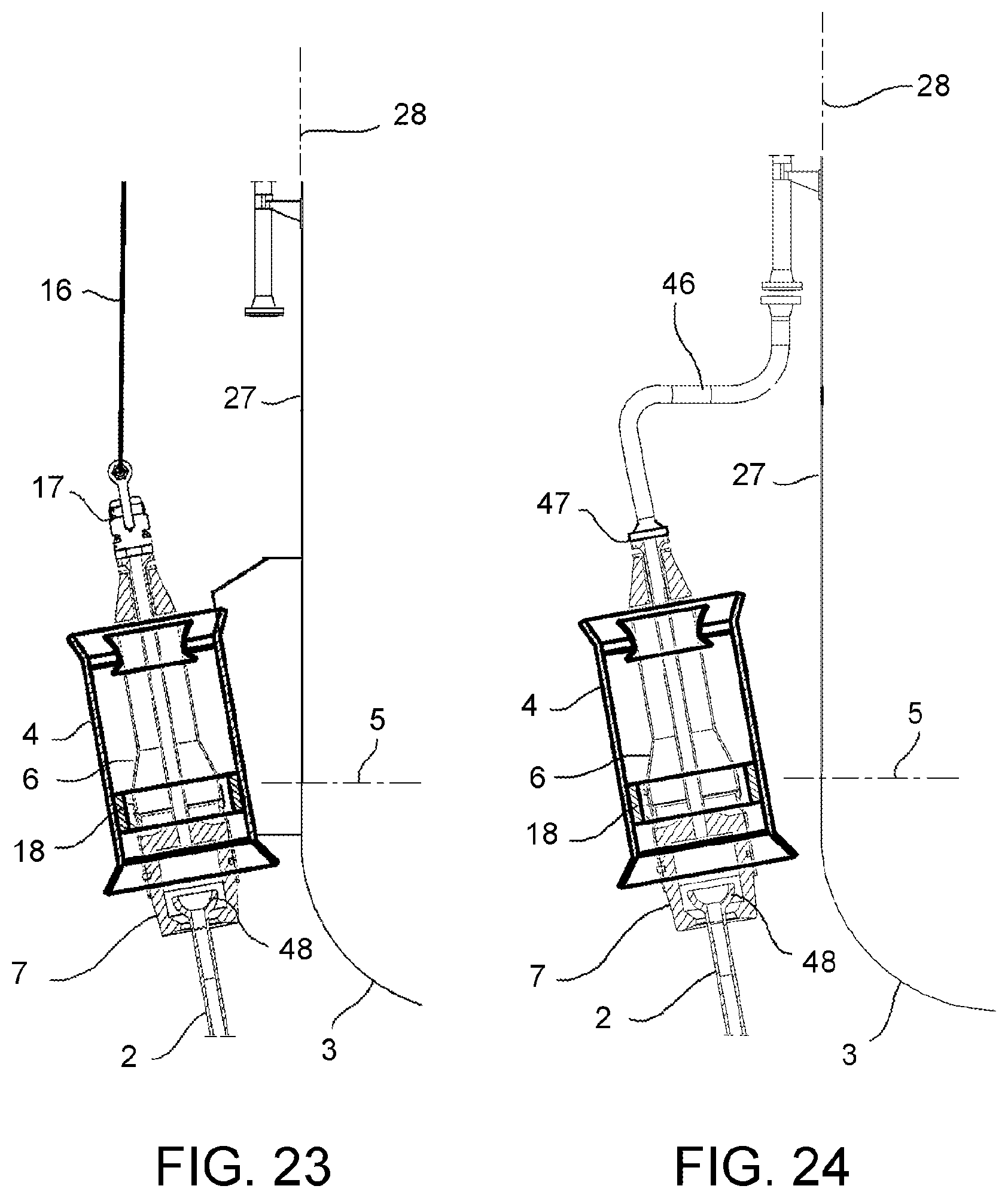 Patent US11773661 Figure 11 – Off shore riser fixation system and method
