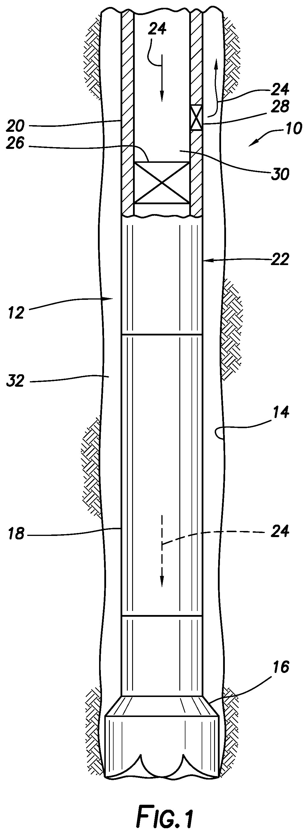 Patent US11773667 Figure 1 – Circulating valve and associated system and method