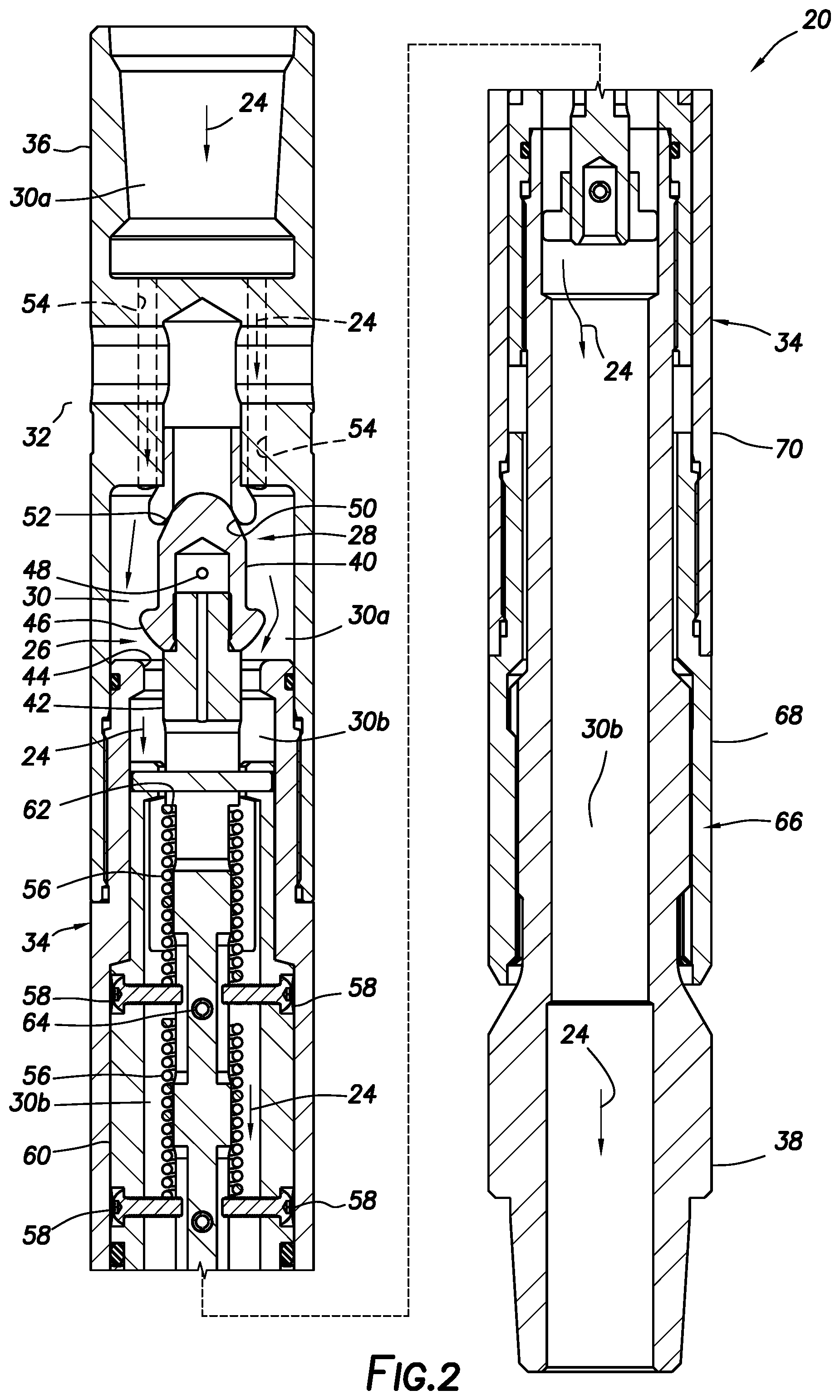 Patent US11773667 Figure 2 – Circulating valve and associated system and method