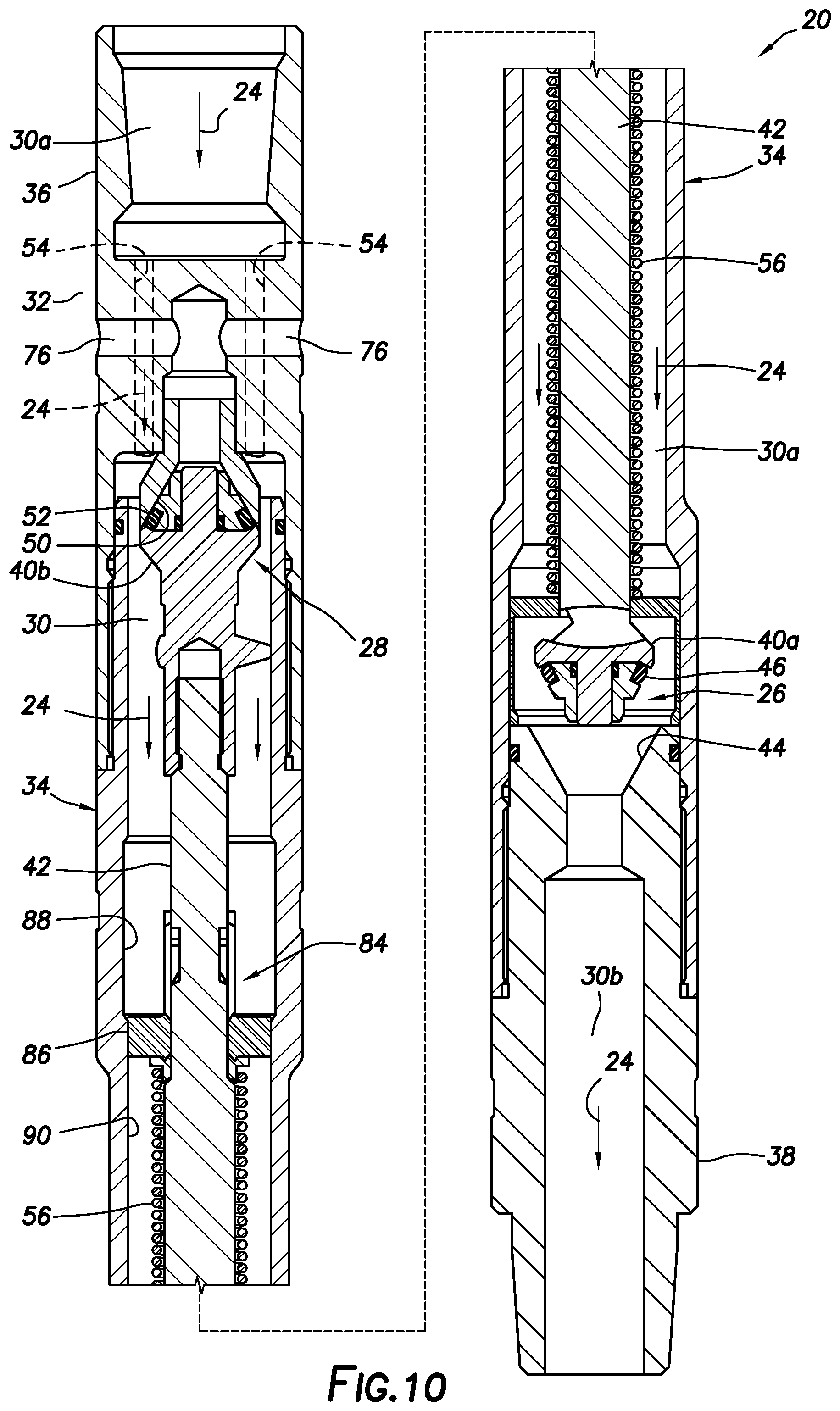 Patent US11773667 Figure 10 – Circulating valve and associated system and method