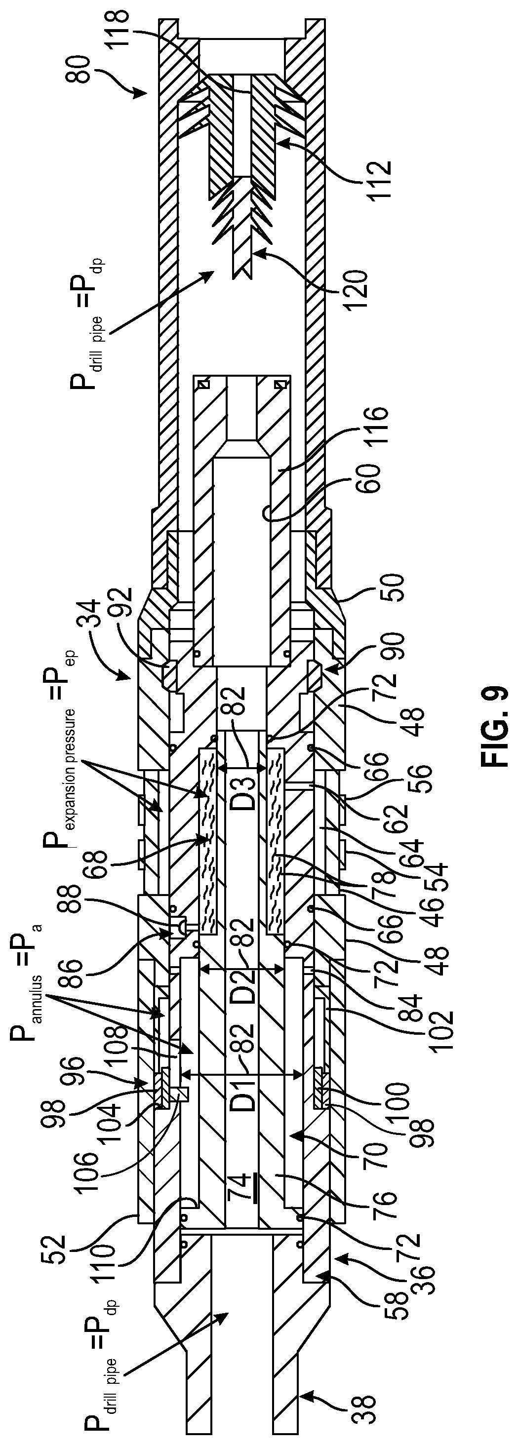Patent US11773671 Figure 5 – Expandable liner hanger system and methodology