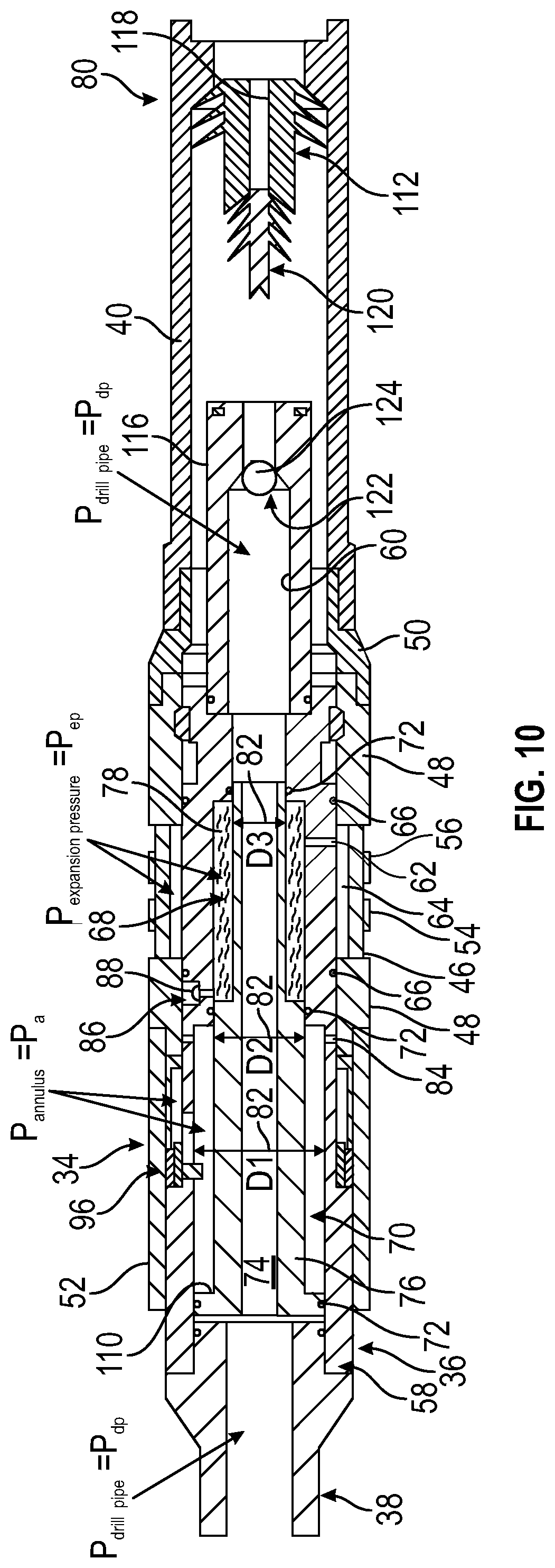Patent US11773671 Figure 6 – Expandable liner hanger system and methodology