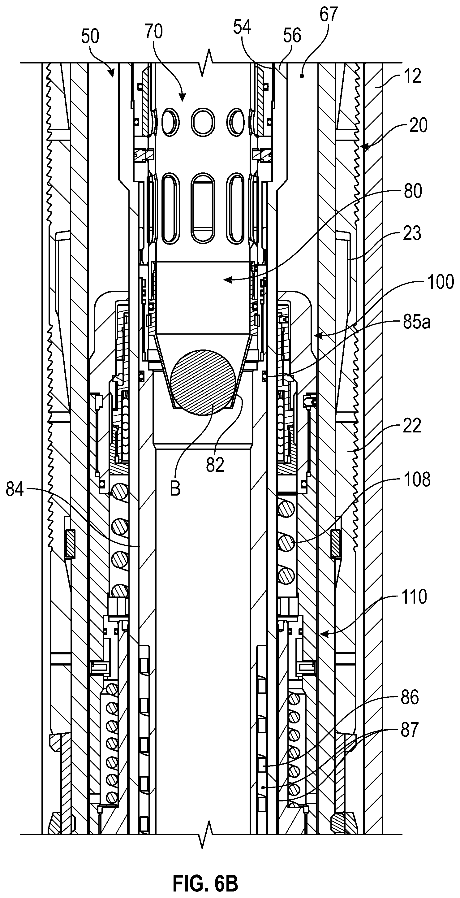 Patent US11773672 Figure 7 – Debris exclusive-pressure intensified-pressure balanced setting tool for liner hanger