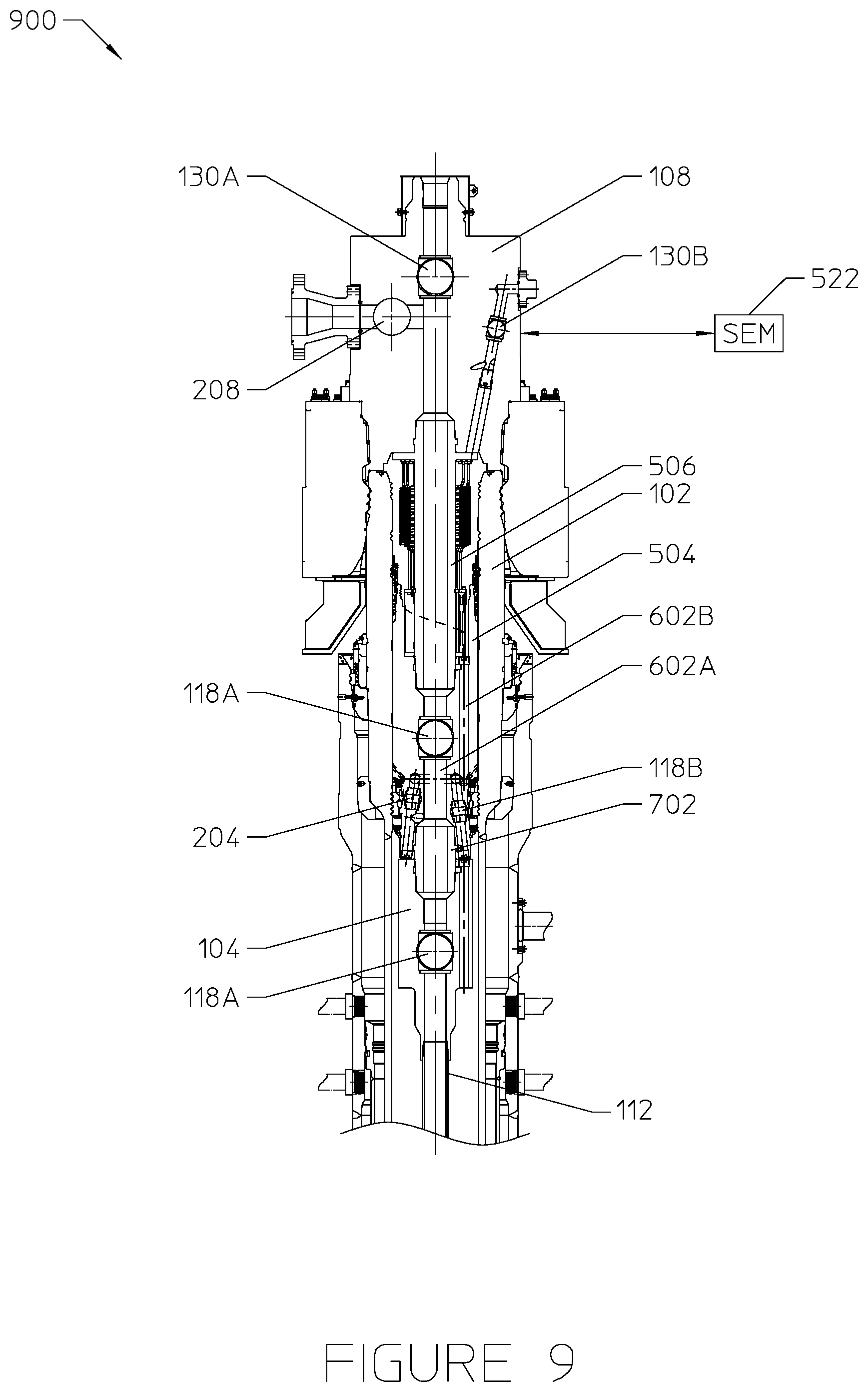 Patent US11773678 Figure 9 – Barrier arrangement in wellhead assembly