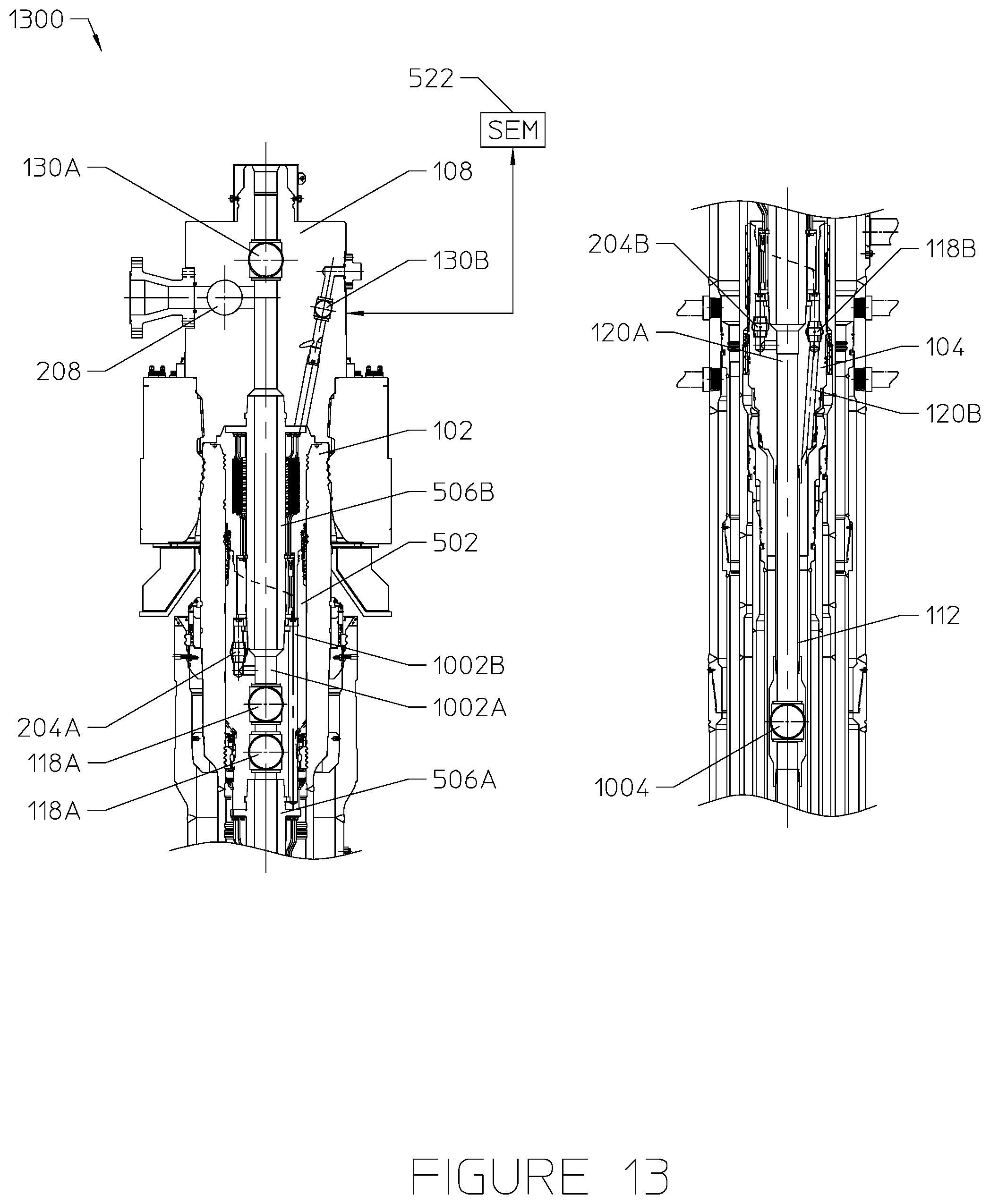 Patent US11773678 Figure 13 – Barrier arrangement in wellhead assembly