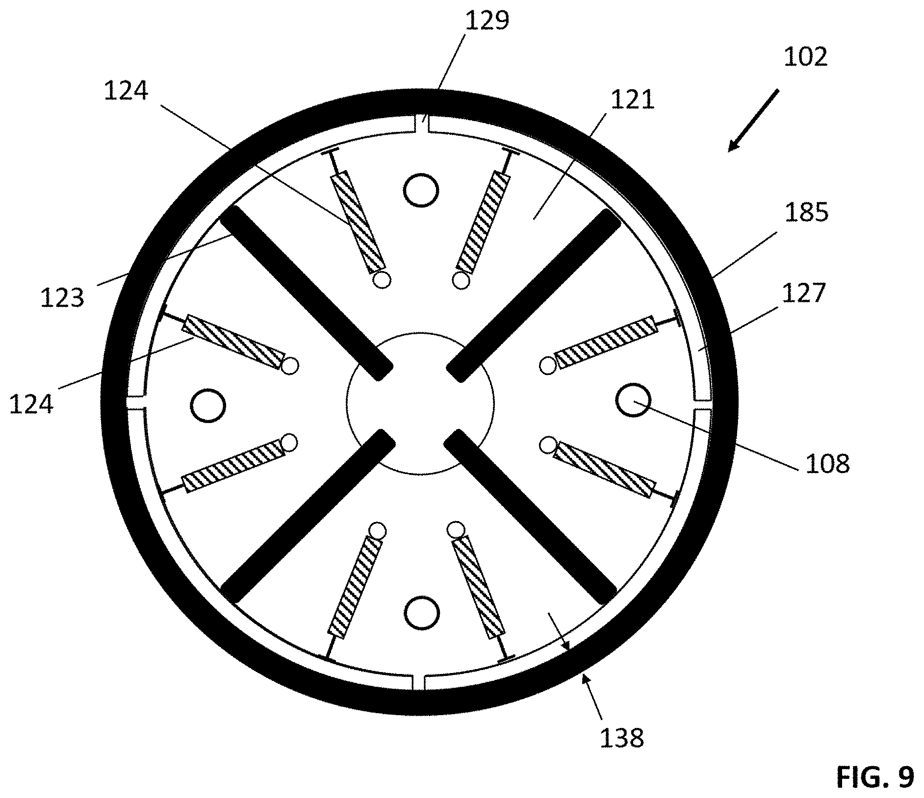Patent US11773680 Figure 9 – Mechanical packer systems for controlling fluid flow