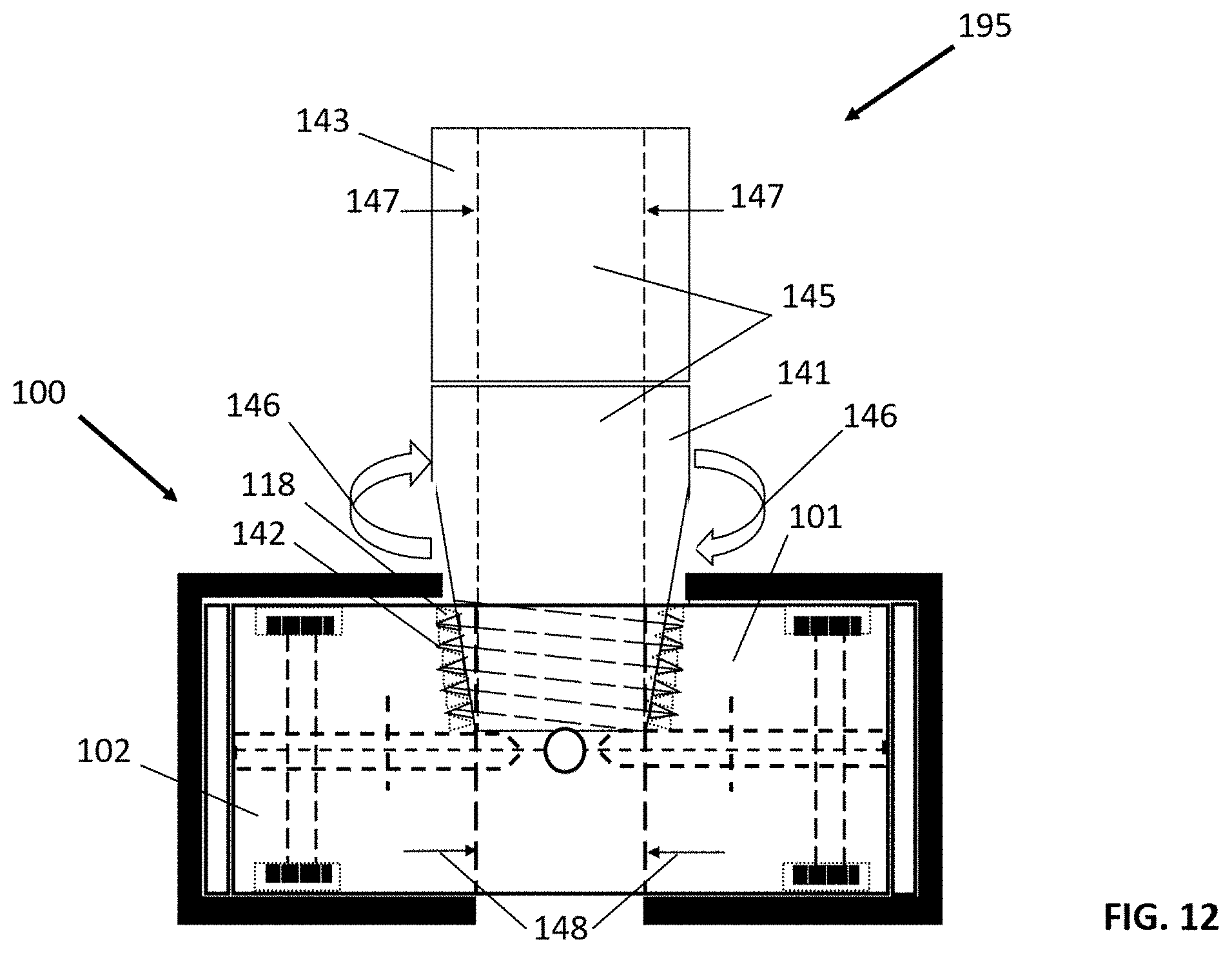Patent US11773680 Figure 12 – Mechanical packer systems for controlling fluid flow