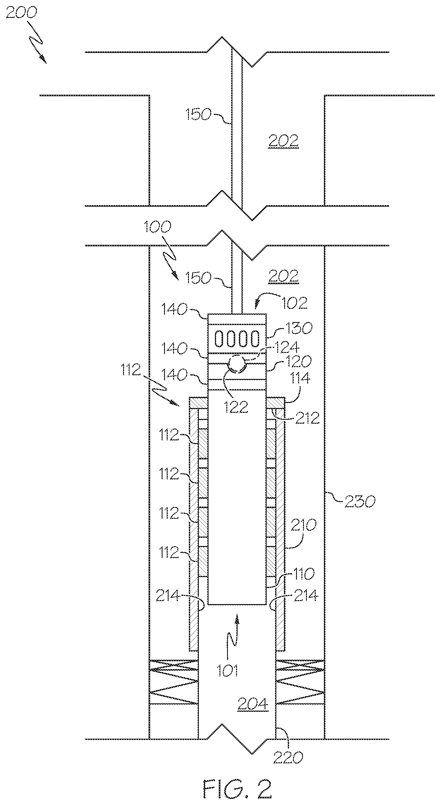 Patent US11773682 Figure 2 – Tieback assemblies with circulating subs for well intervention