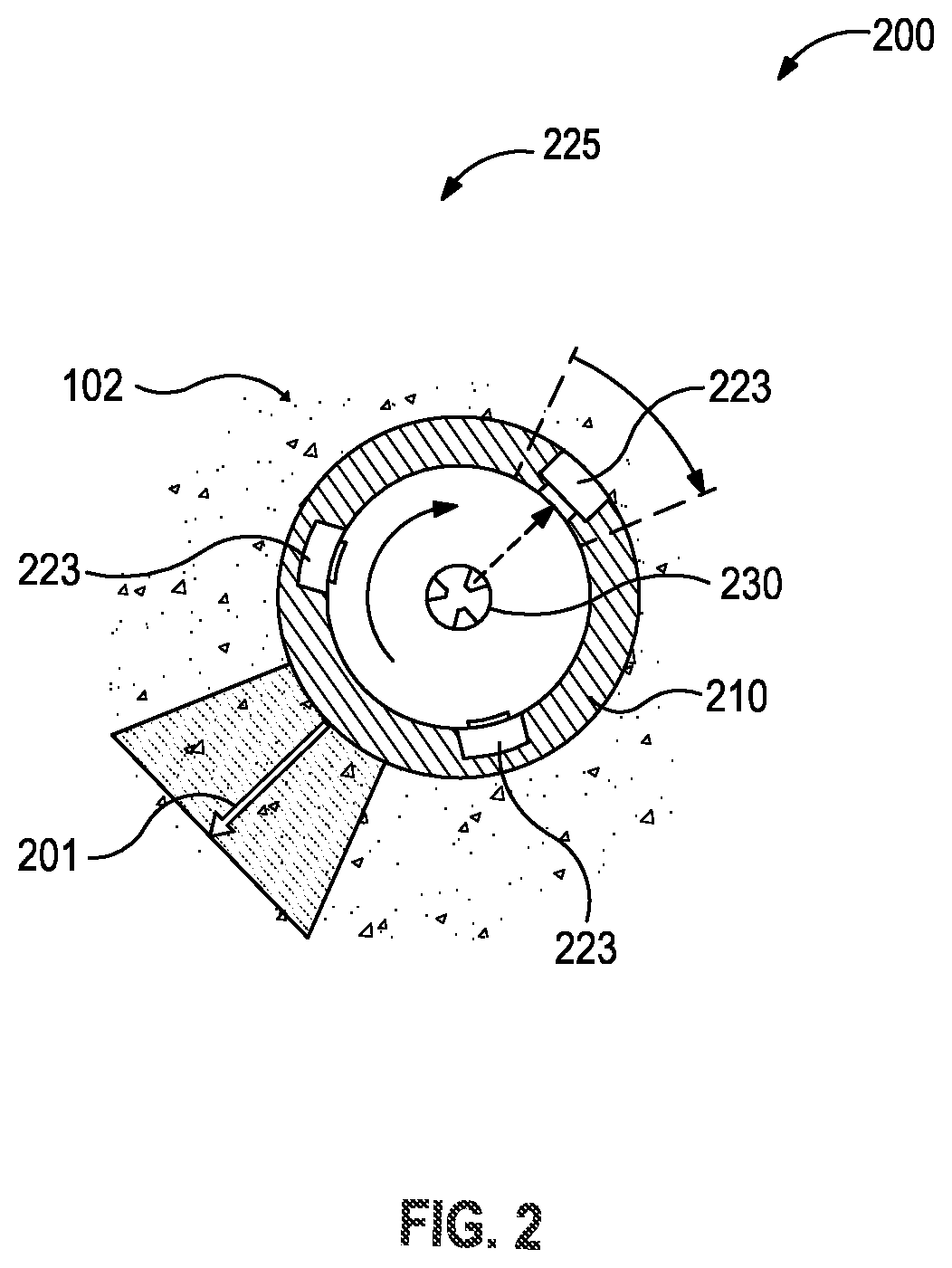 Patent US11773685 Figure 2 – Steering system for use with a drill string