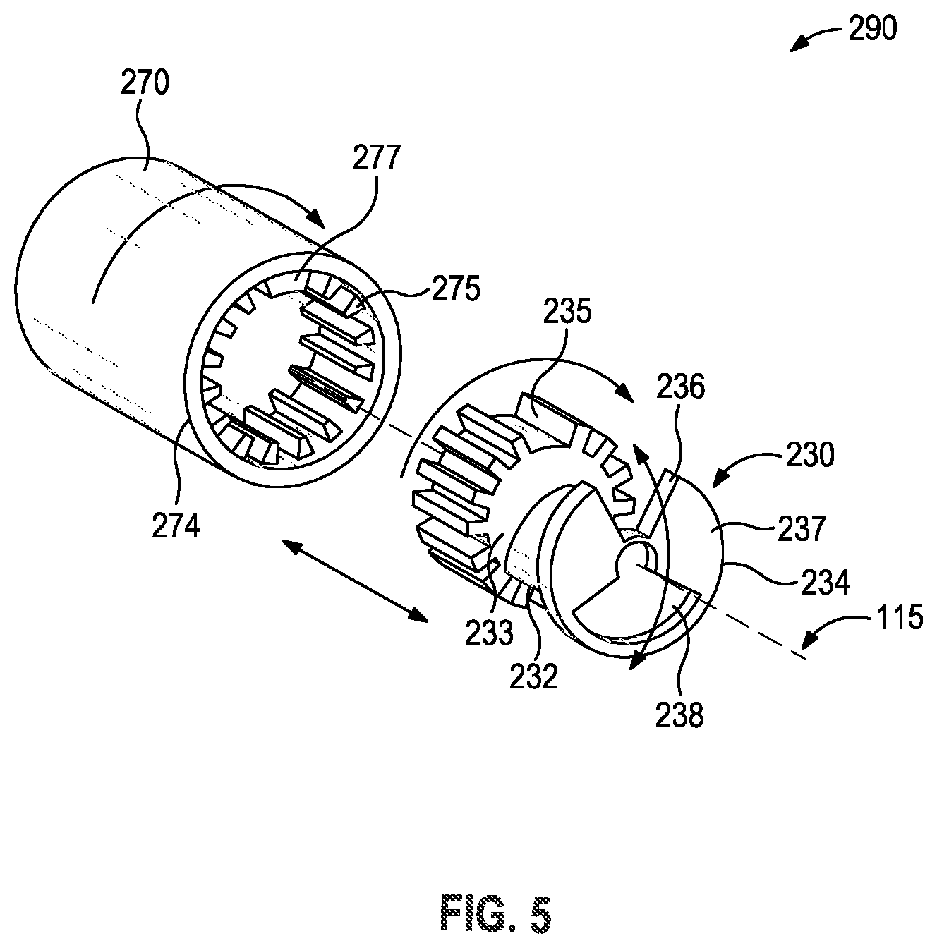 Patent US11773685 Figure 5 – Steering system for use with a drill string