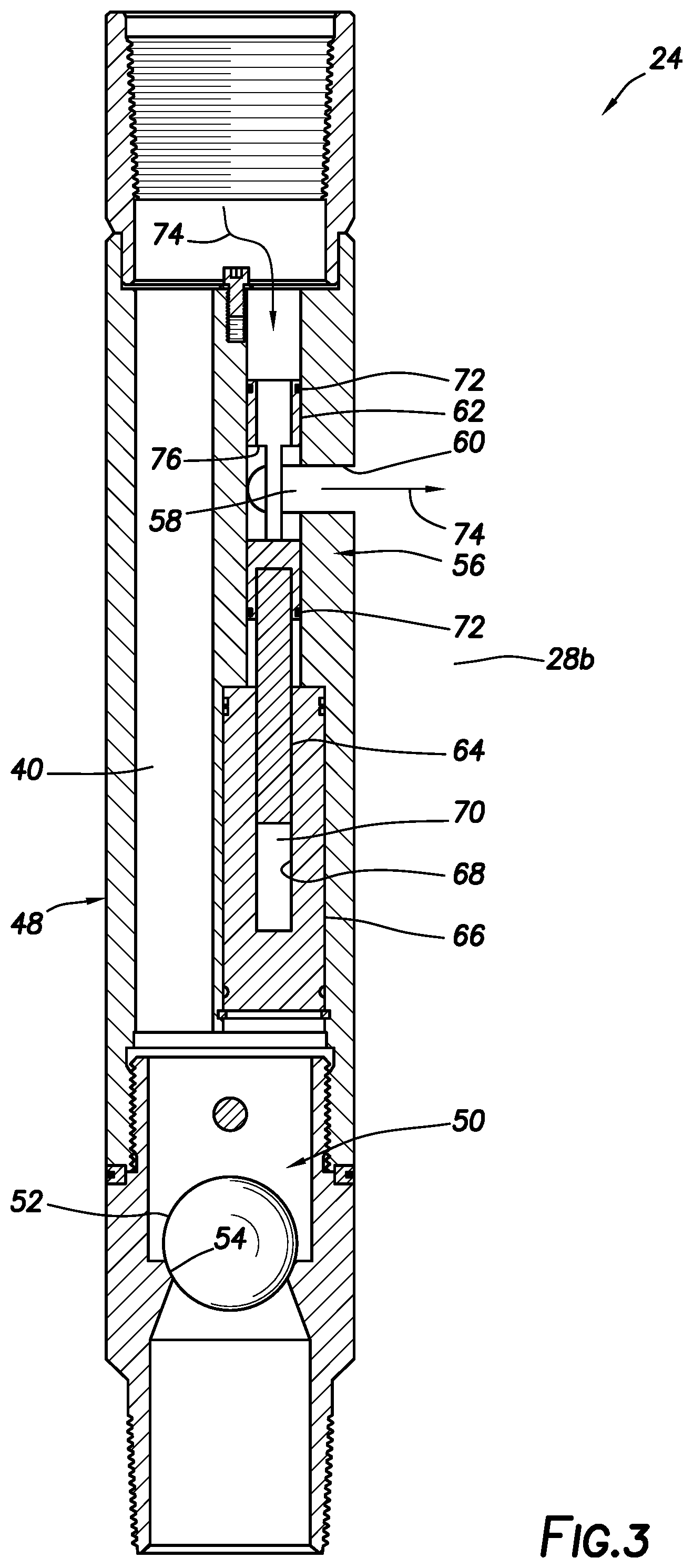 Patent US11773689 Figure 3 – Surge flow mitigation tool, system and method