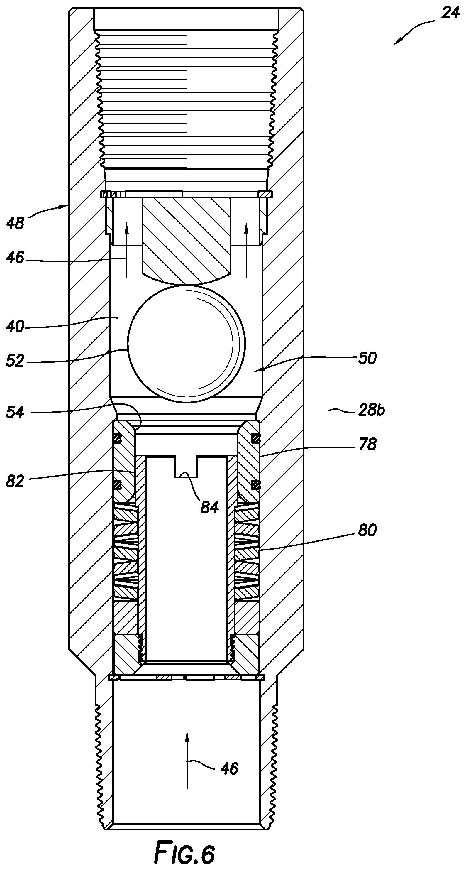 Patent US11773689 Figure 6 – Surge flow mitigation tool, system and method