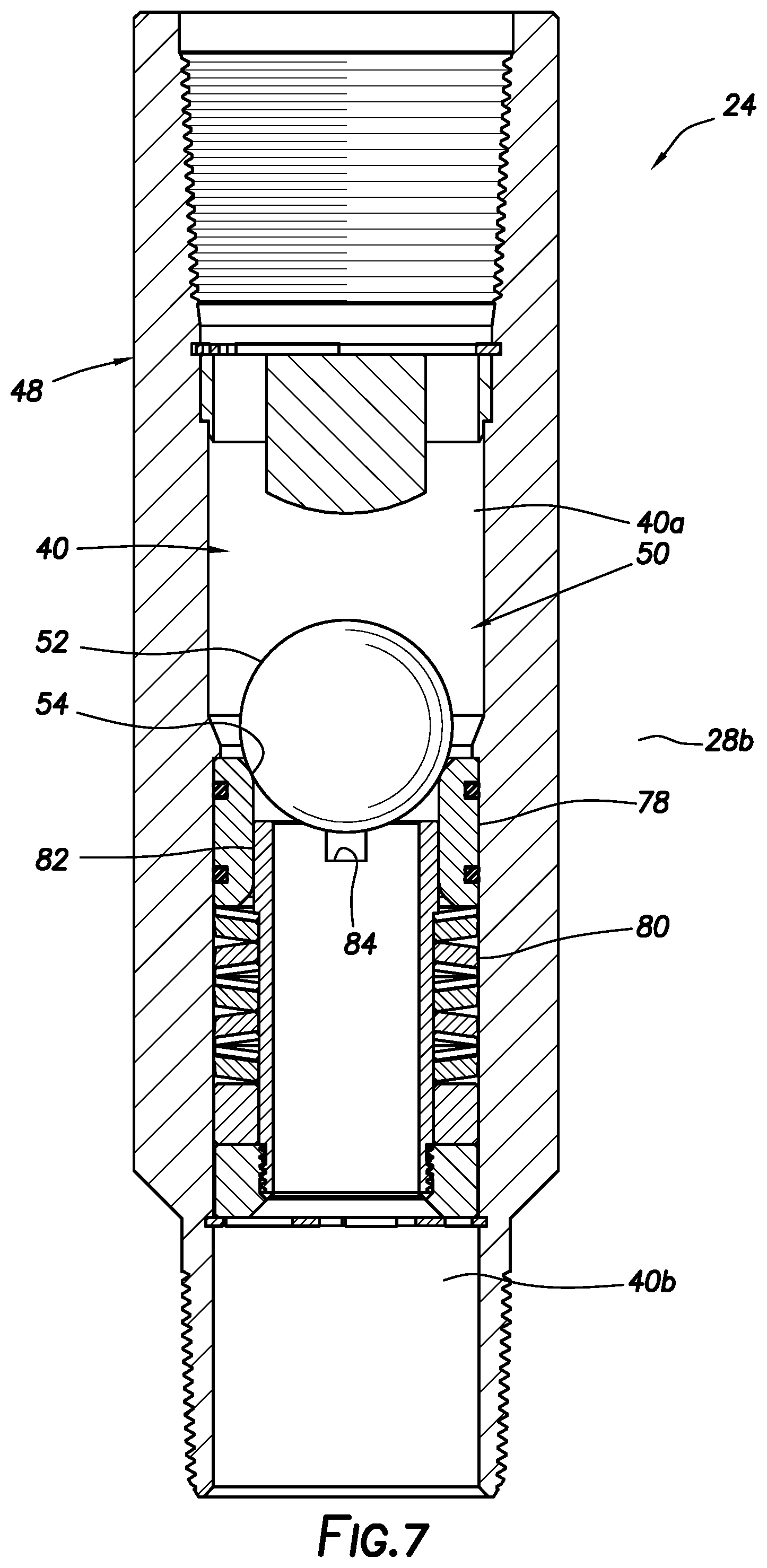 Patent US11773689 Figure 7 – Surge flow mitigation tool, system and method