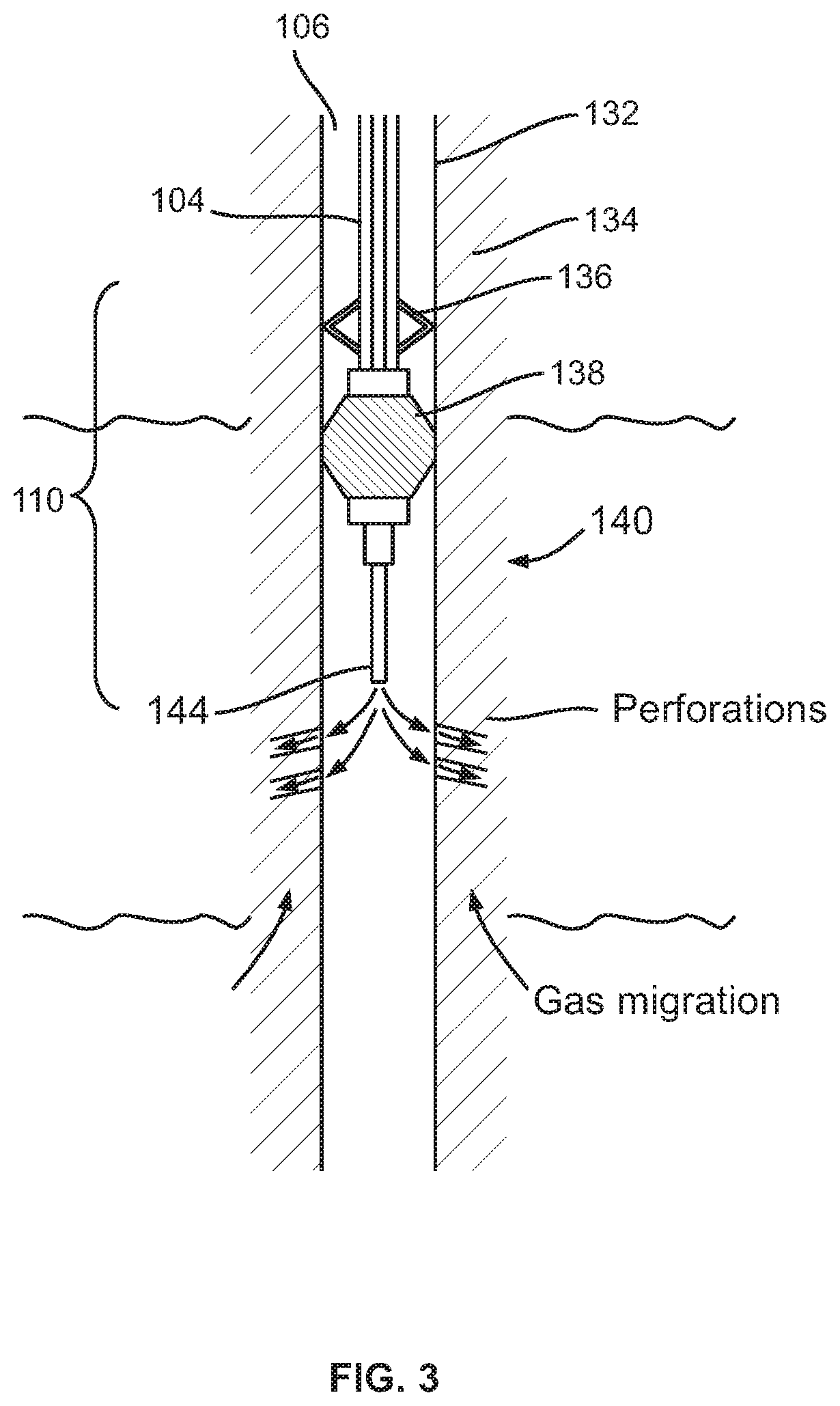 Patent US11773693 Figure 2 – In-situ system for mixing two or more chemical components downhole in a wellbore and a method employing same