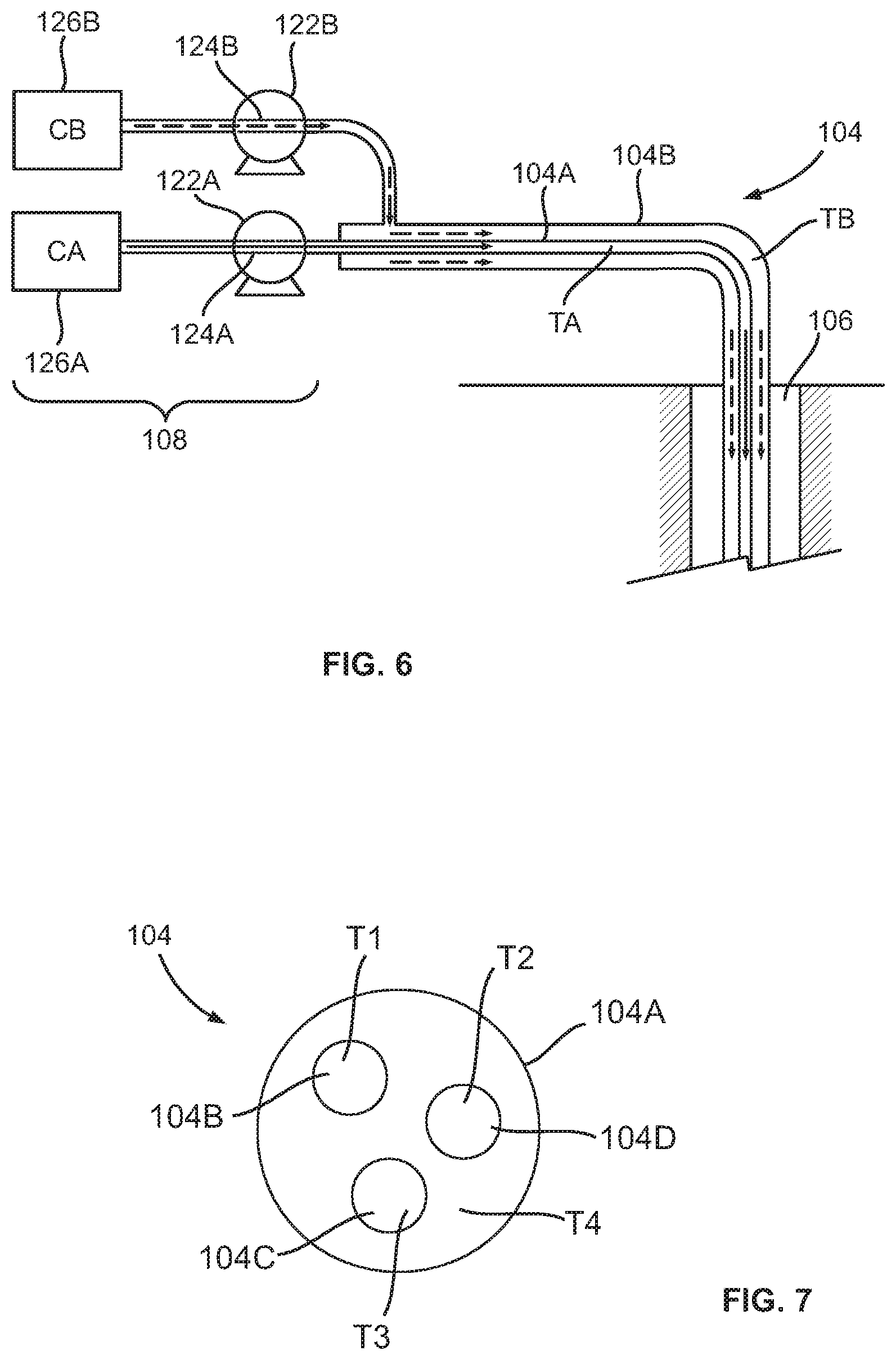 Patent US11773693 Figure 5 – In-situ system for mixing two or more chemical components downhole in a wellbore and a method employing same
