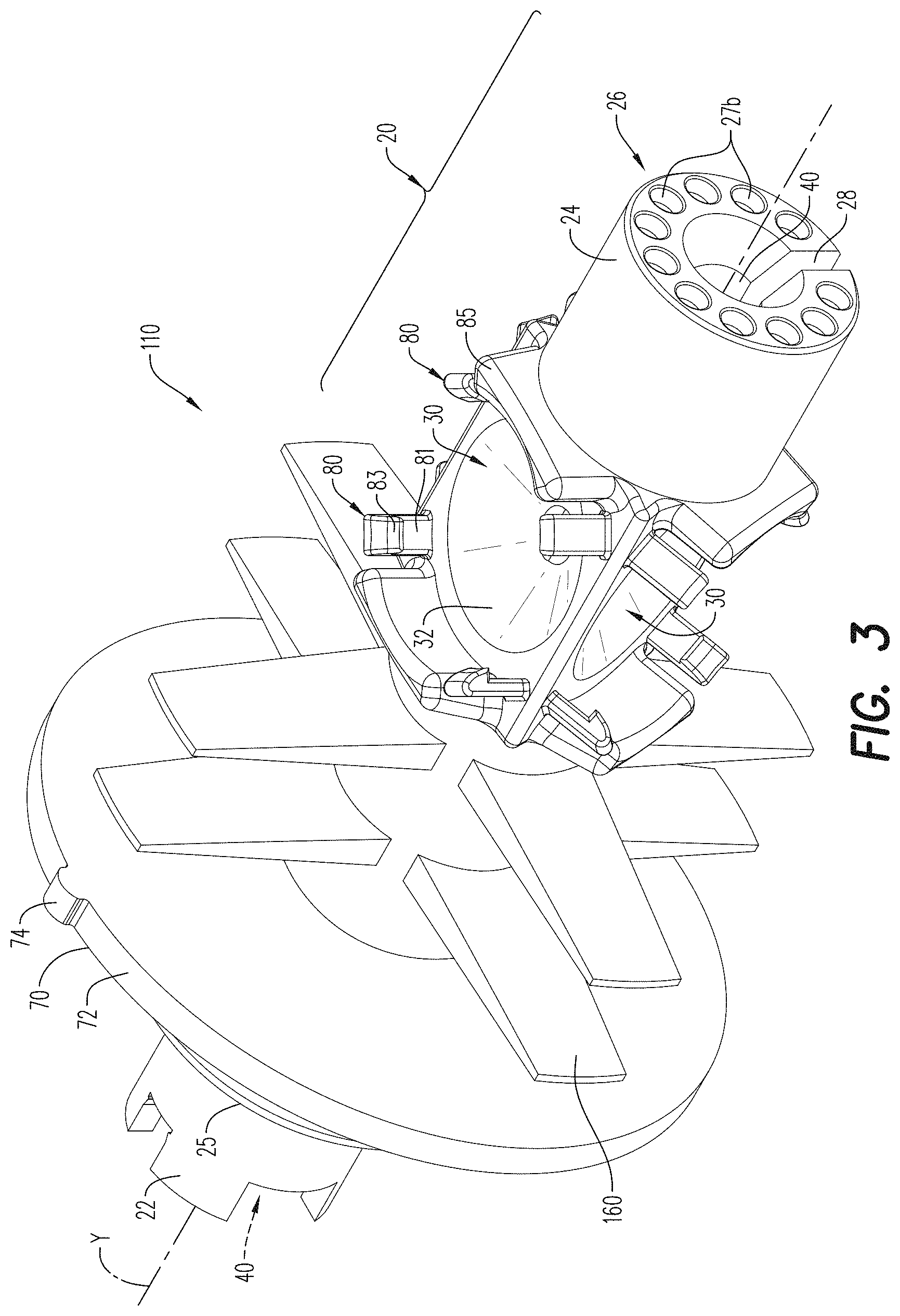 Patent US11773698 Figure 3 – Shaped charge holder and perforating gun