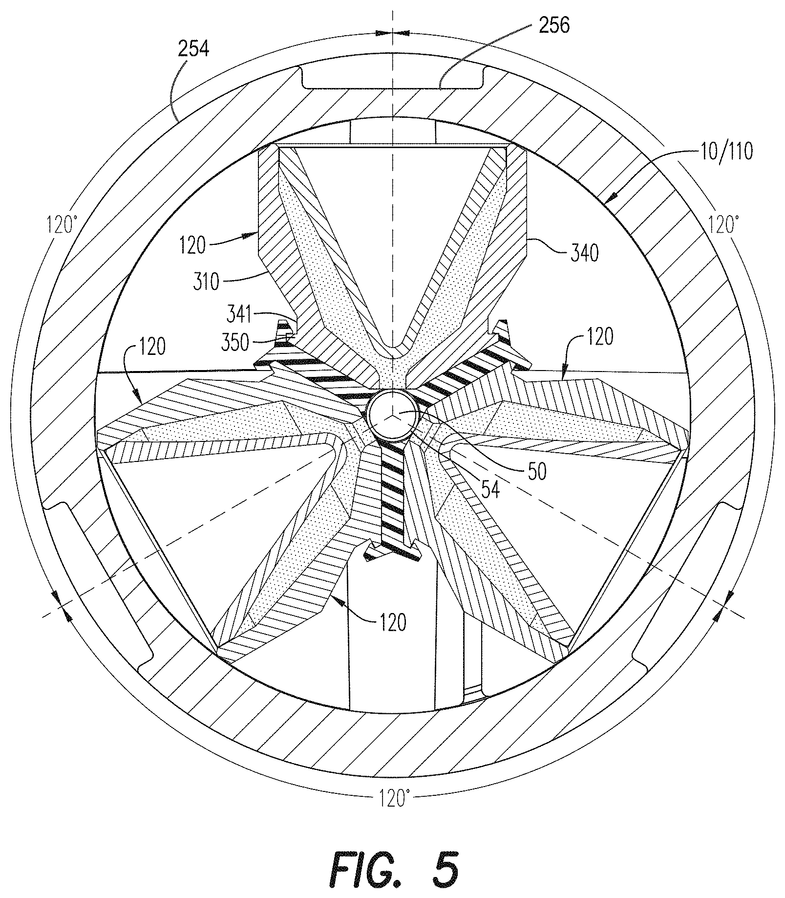 Patent US11773698 Figure 5 – Shaped charge holder and perforating gun