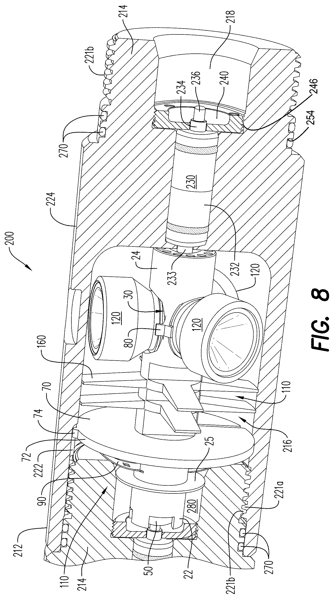 Patent US11773698 Figure 7 – Shaped charge holder and perforating gun