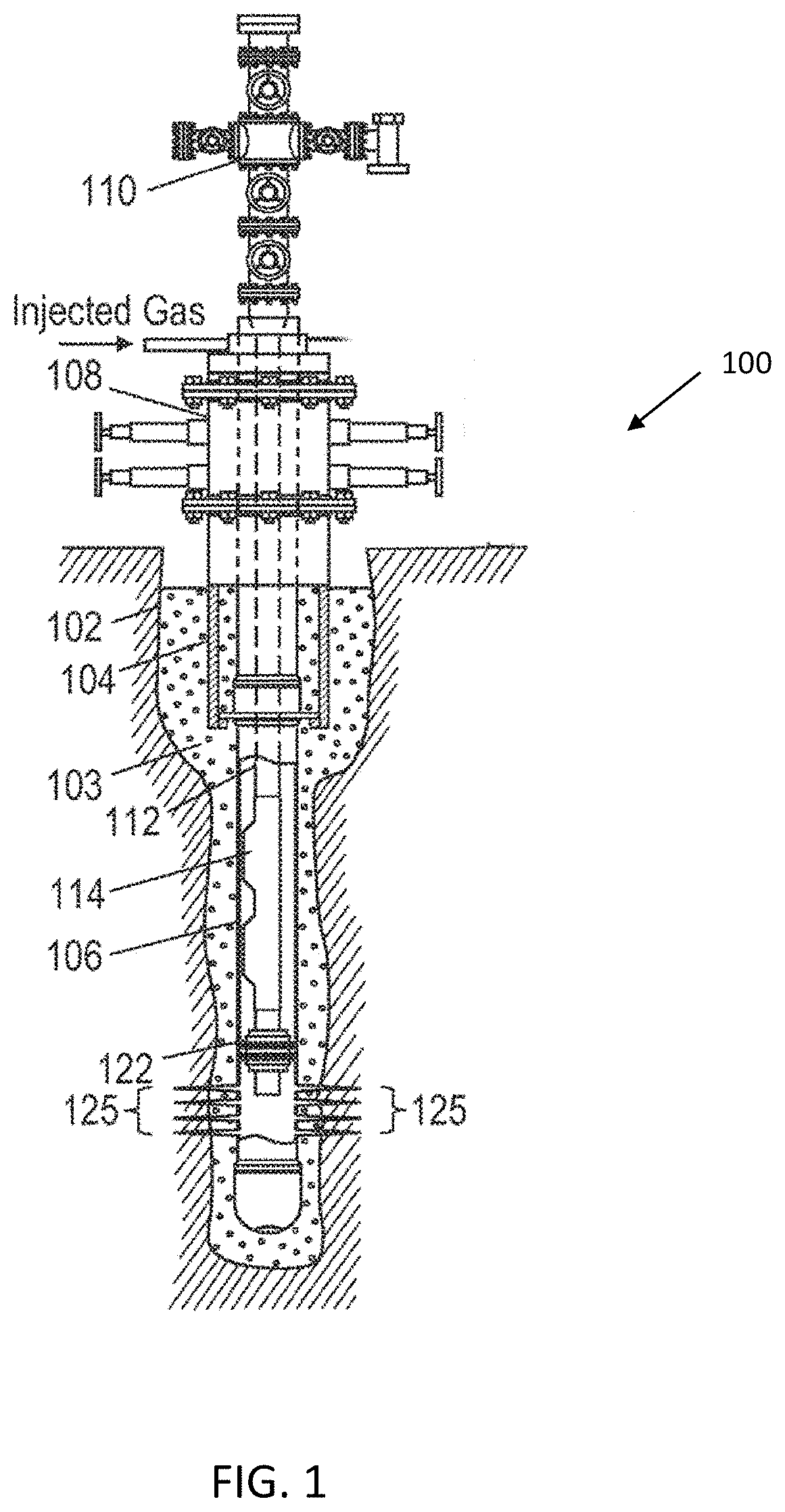 Patent US11773700 Figure 1 – Autonomous optimization of single-well and multi-well gas lift