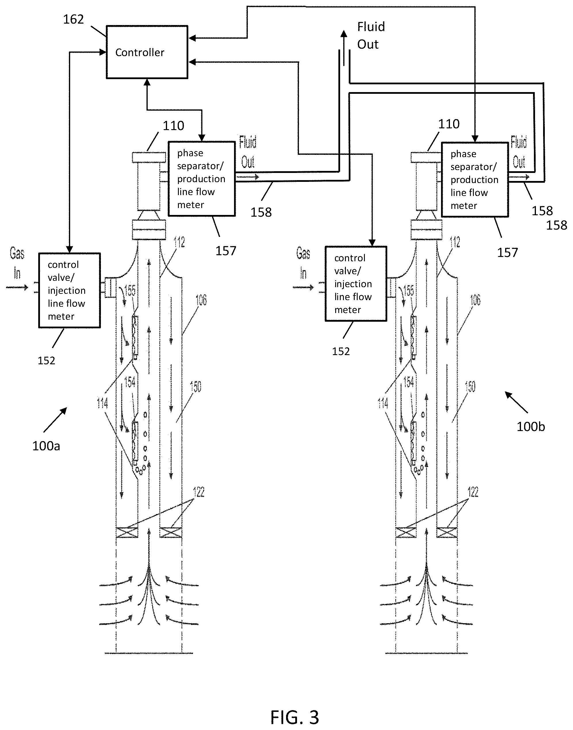 Patent US11773700 Figure 3 – Autonomous optimization of single-well and multi-well gas lift