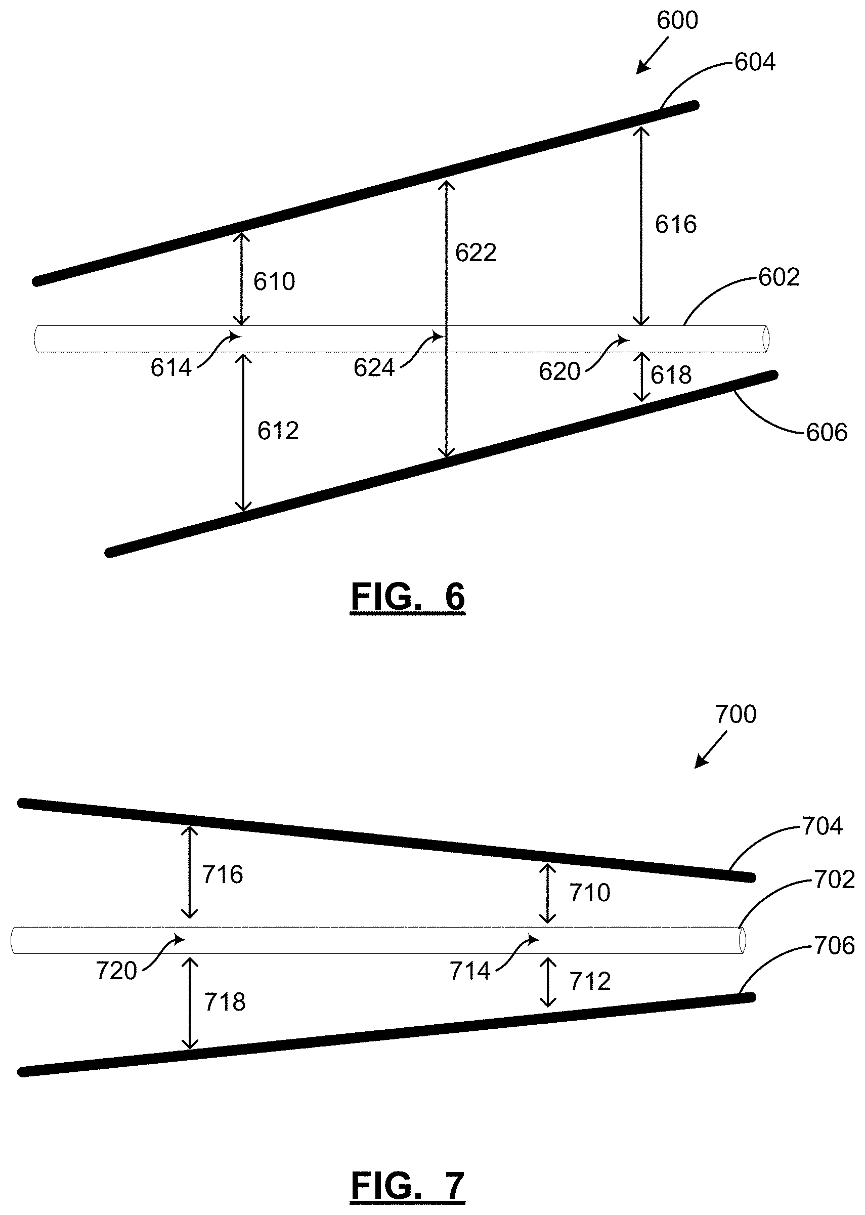 Patent US11773706 Figure 5 – Non-equidistant open transmission lines for electromagnetic heating and method of use