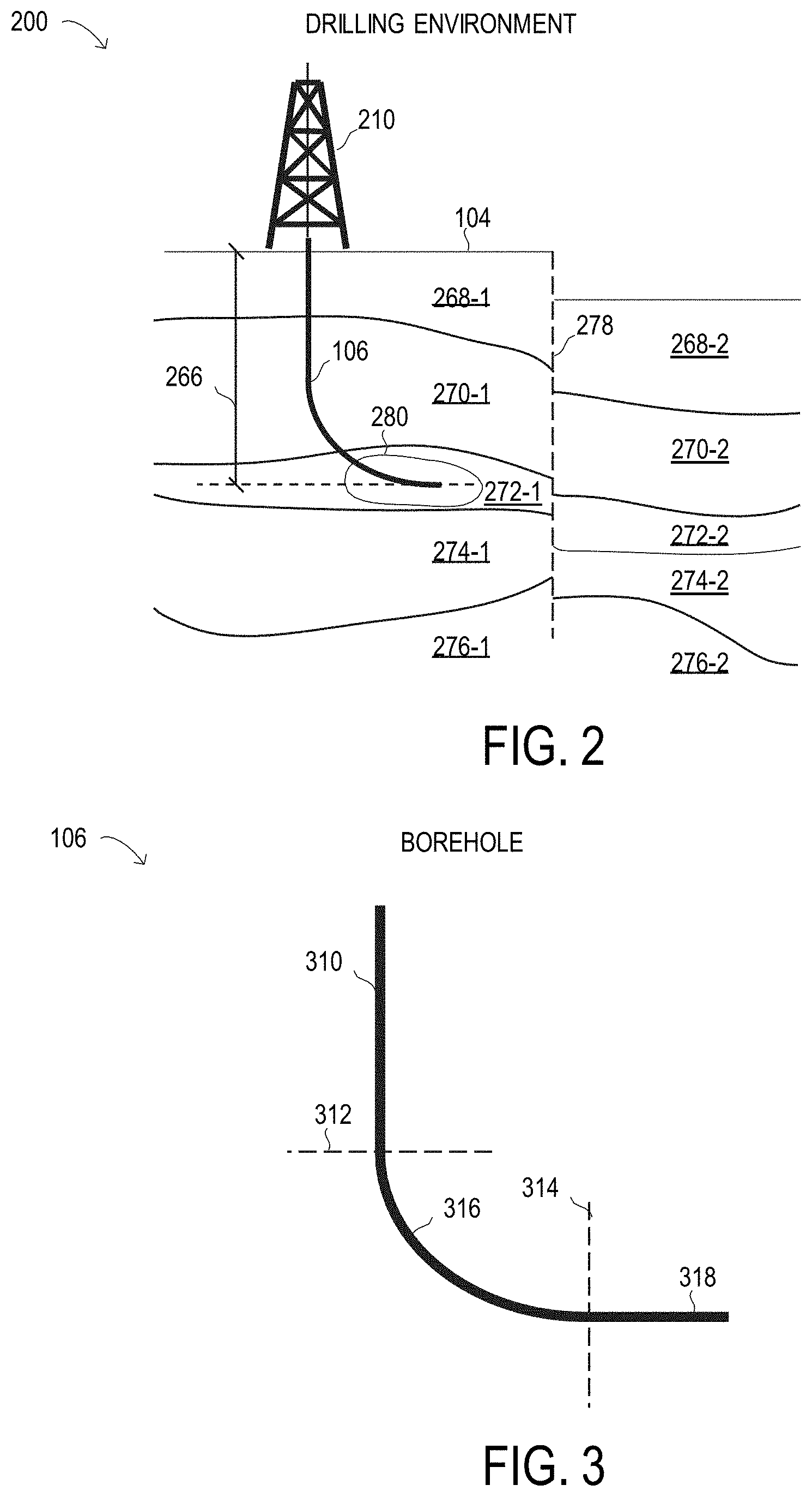 Patent US11773711 Figure 3 – Wellbore friction depth sounding by oscillating a drill string or casing