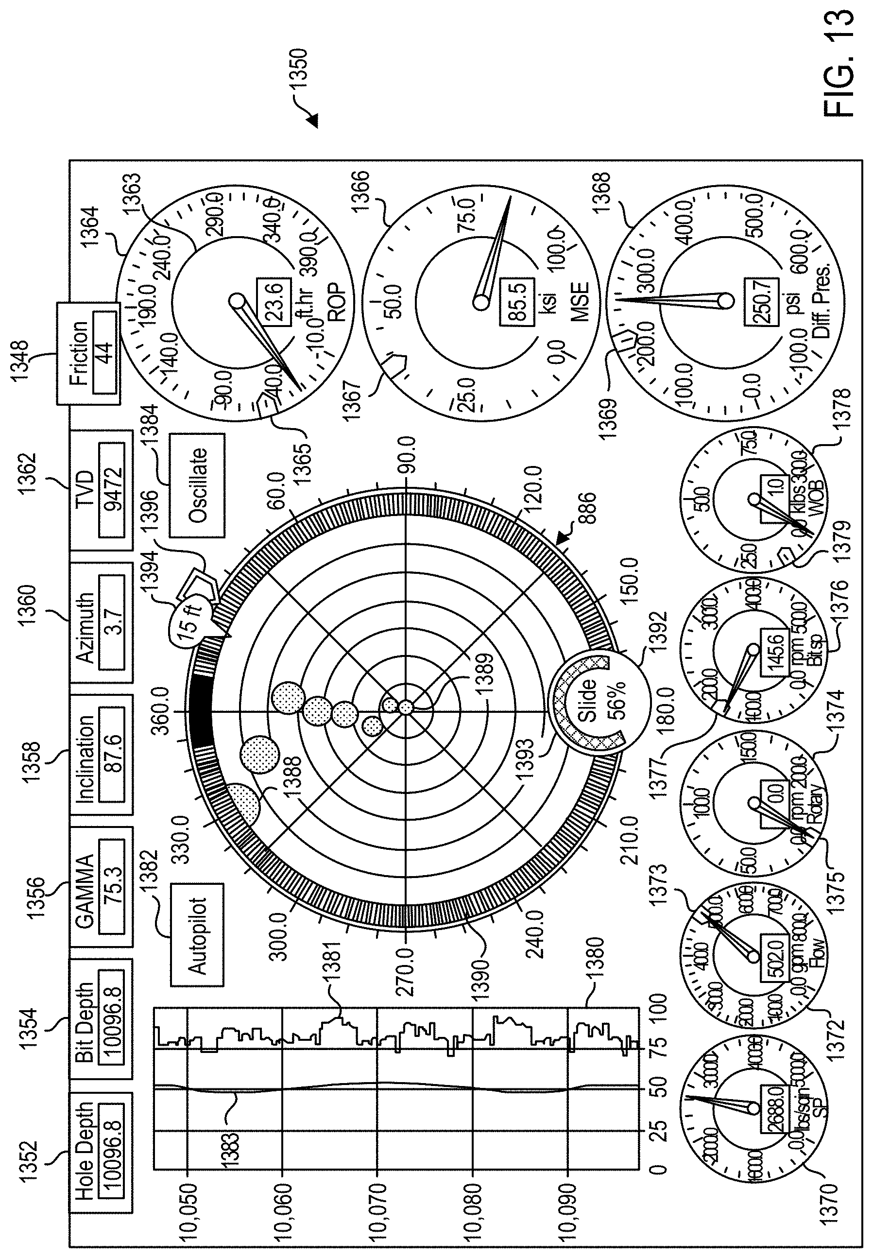 Patent US11773711 Figure 12 – Wellbore friction depth sounding by oscillating a drill string or casing