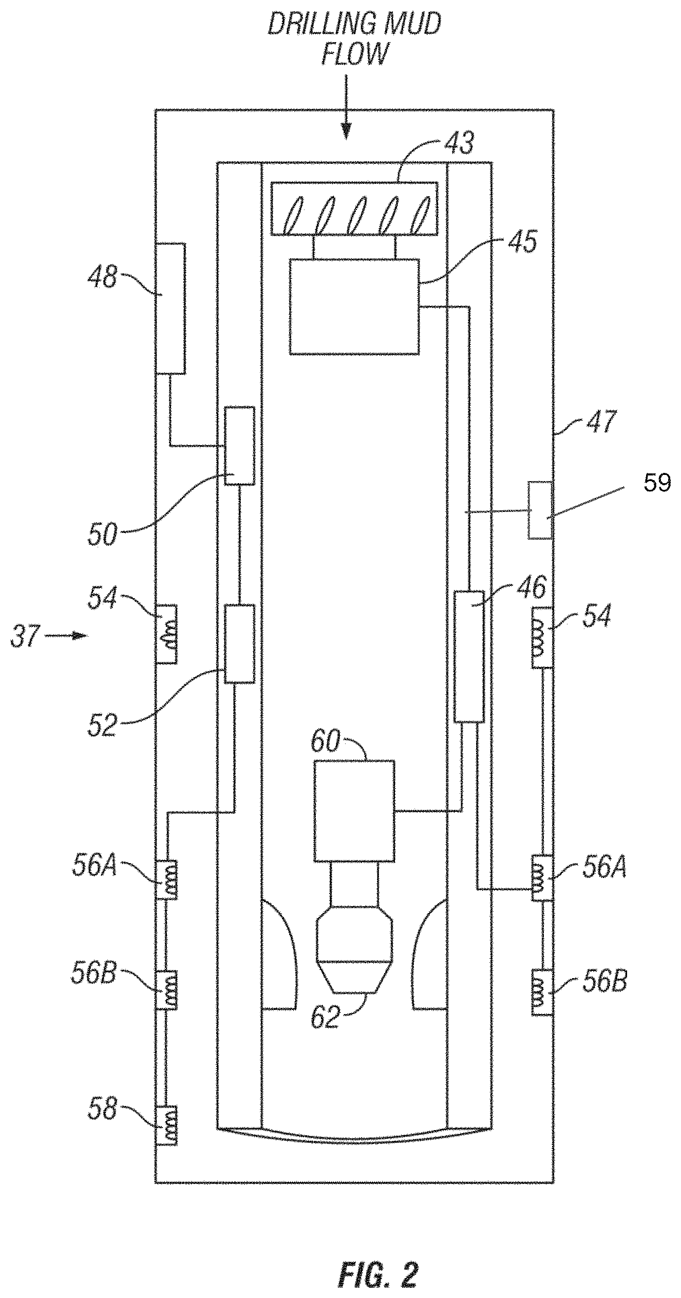 Patent US11773712 Figure 2 – Method and apparatus for optimizing drilling using drill bit generated acoustic signals