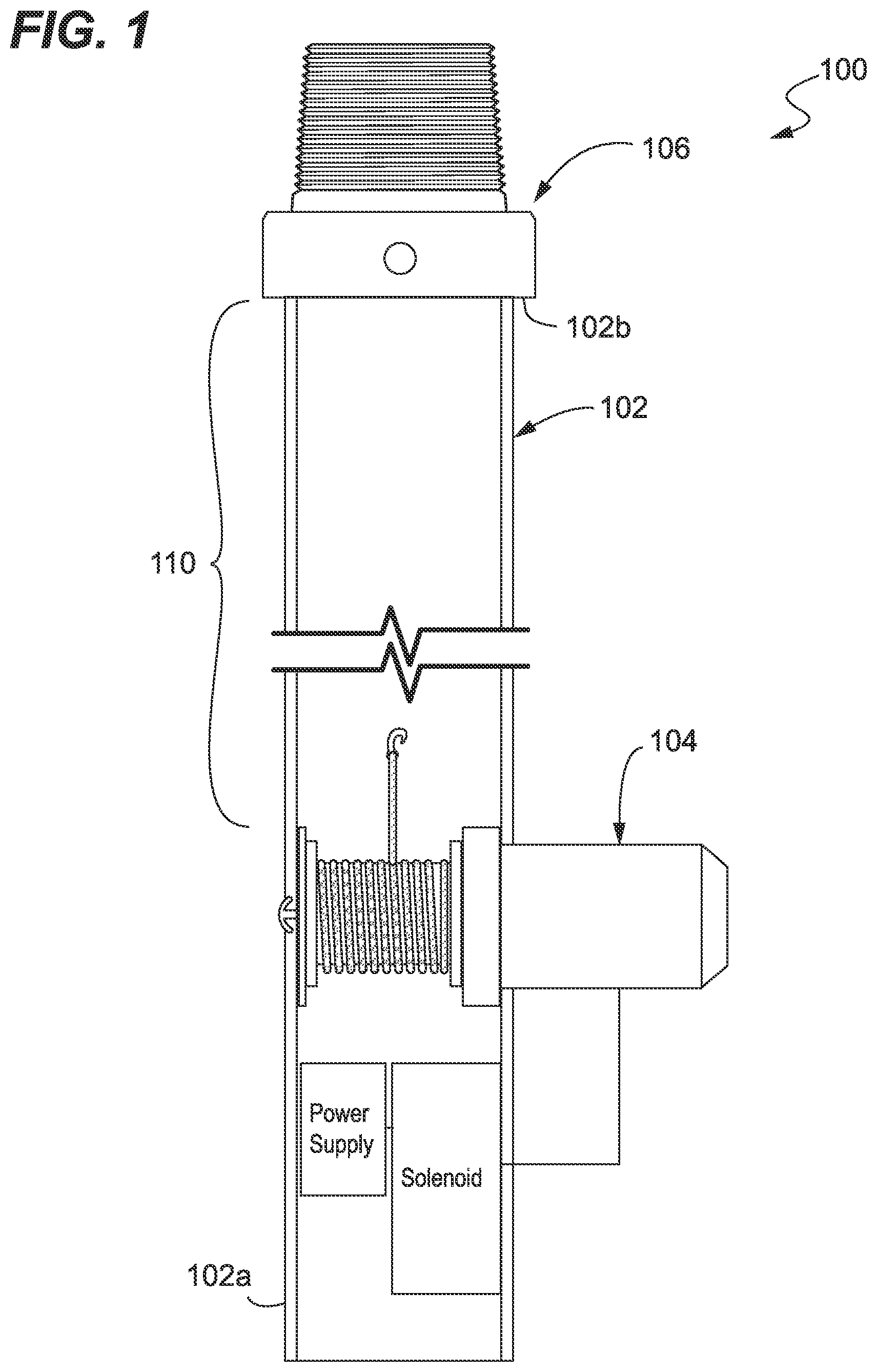 Patent US11773713 Figure 1 – System and method for measurement-while- drilling (MWD) tool removal from a pipe