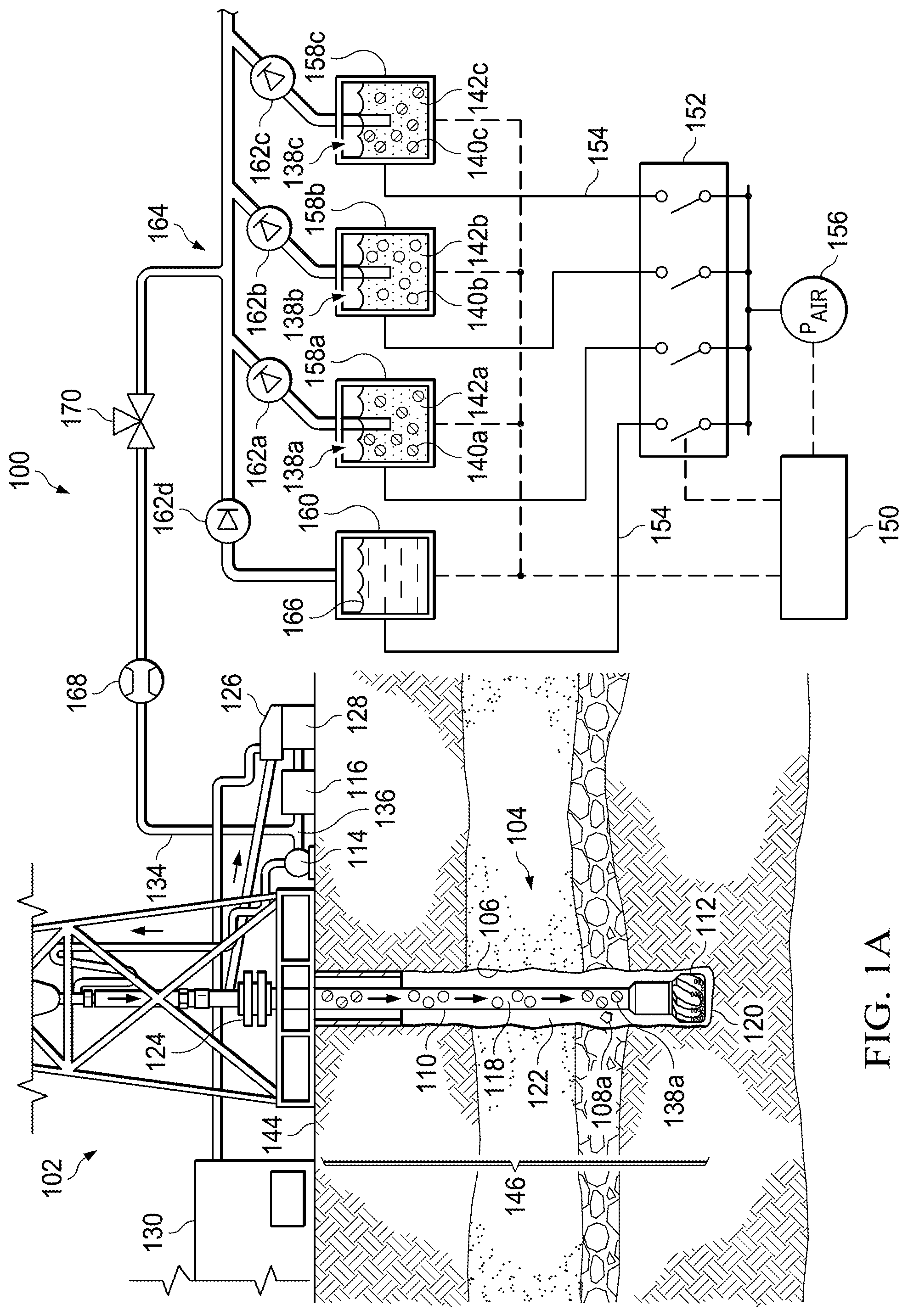 Patent US11773715 Figure 1 – Injecting multiple tracer tag fluids into a wellbore