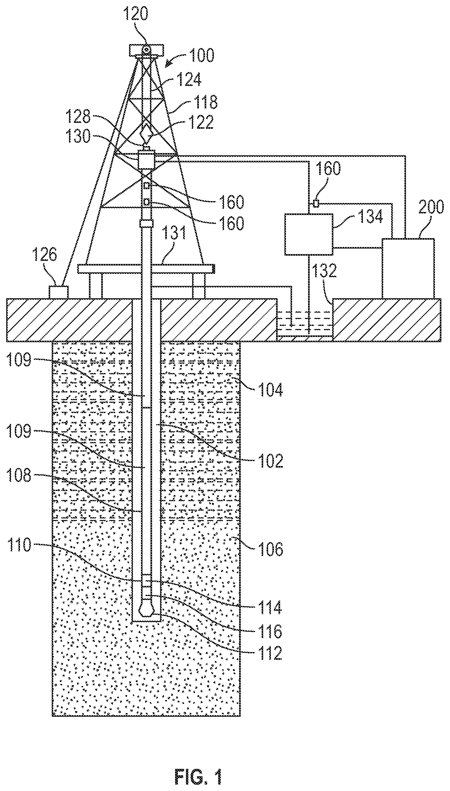 Patent US11773717 Figure 1 – Downhole apparatus to determine microwave and acoustic properties of circulating drill mud