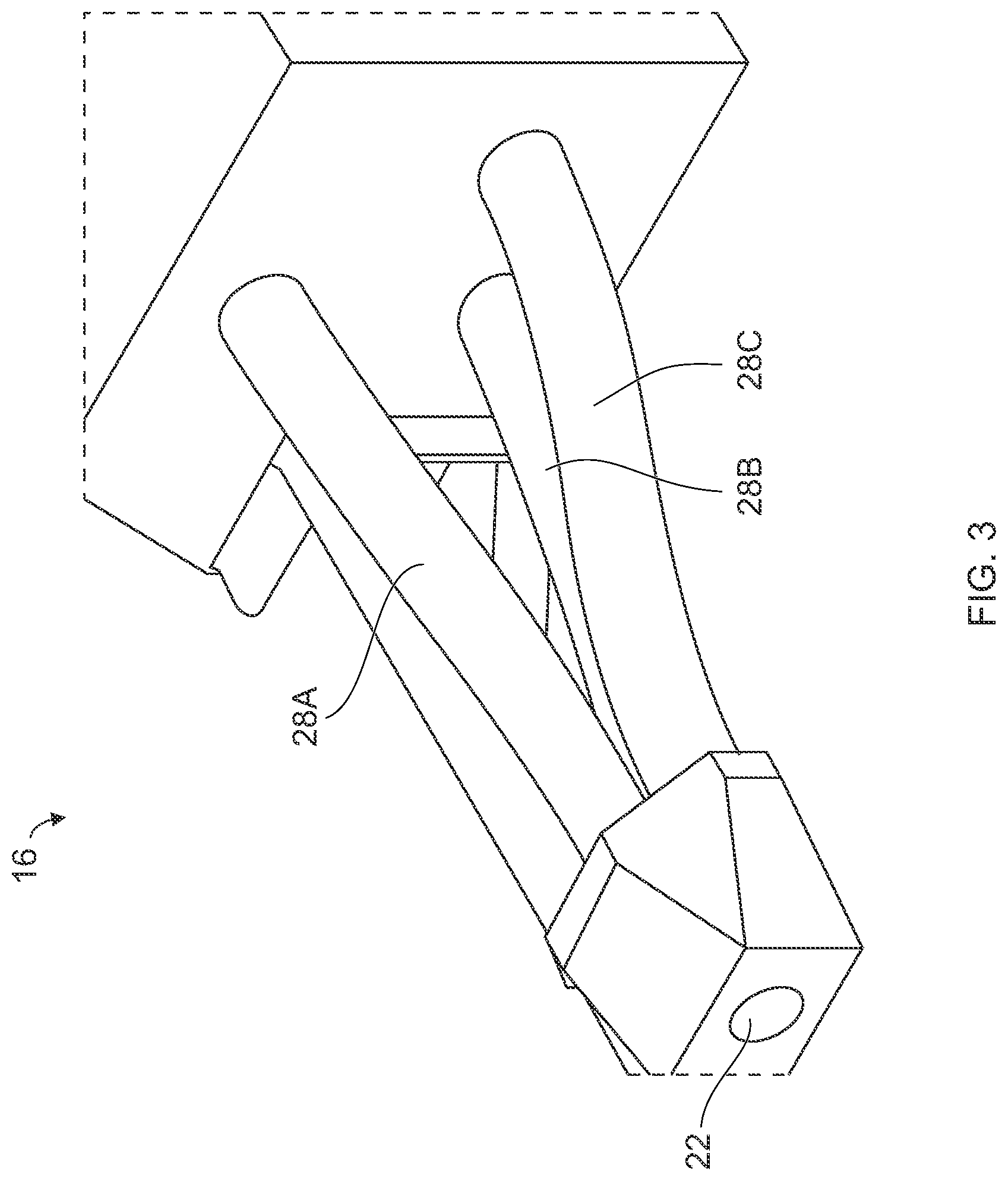 Patent US11773719 Figure 3 – Apparatus and method for preparing a blast hole in a rock face during a mining operation