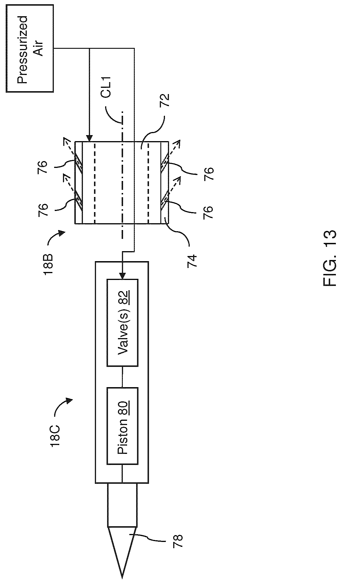 Patent US11773719 Figure 14 – Apparatus and method for preparing a blast hole in a rock face during a mining operation