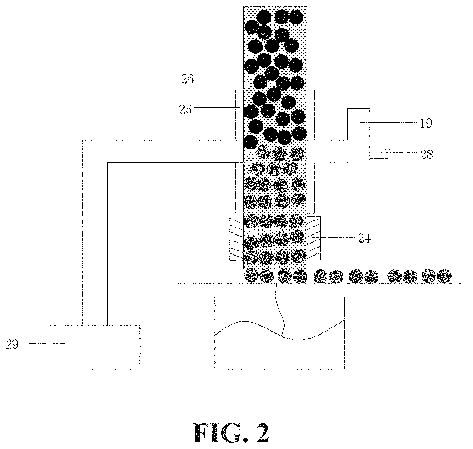 Patent US11773720 Figure 2 – Microwave-mechanical fluidization mining system and mining method for metal mines