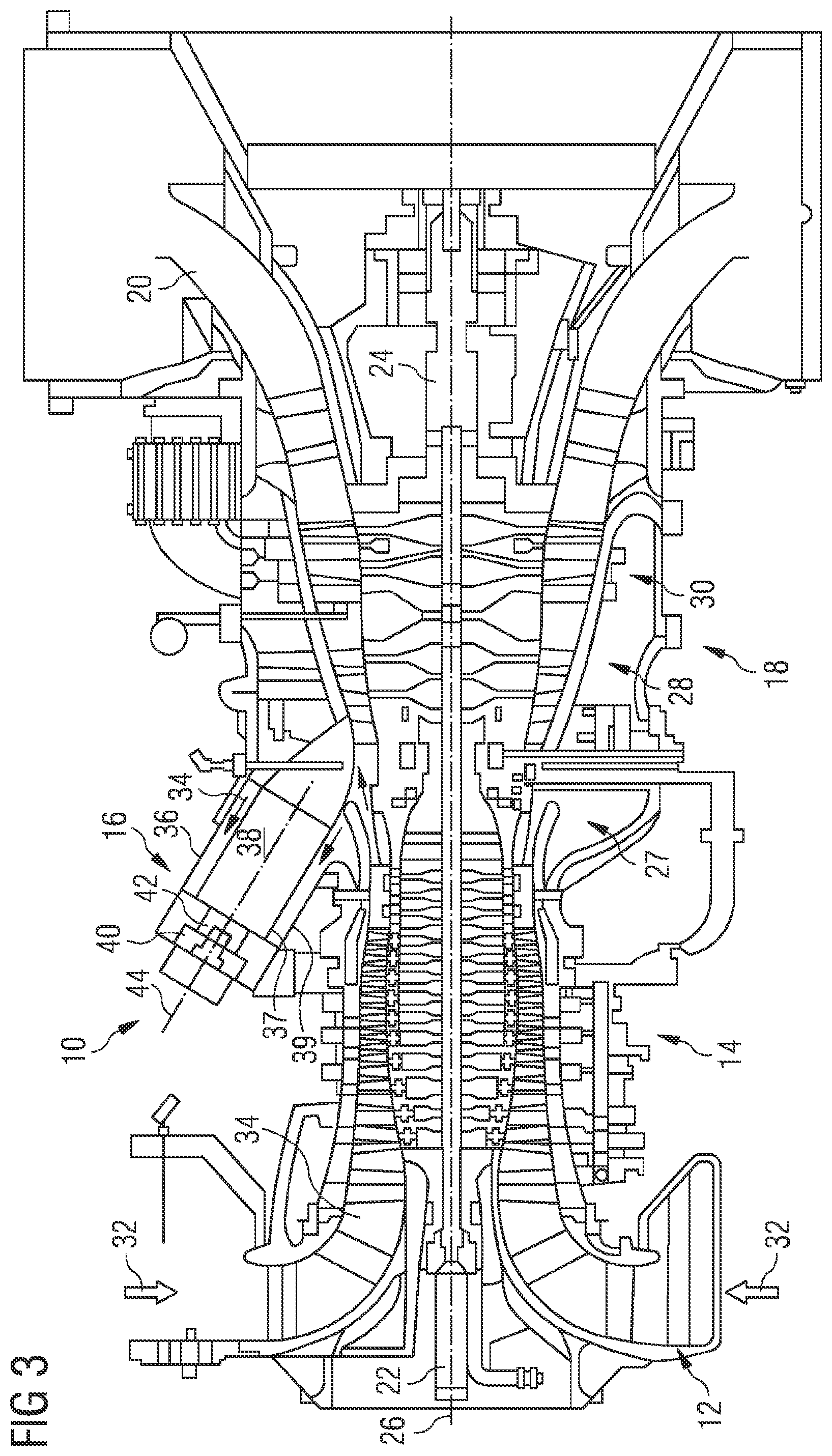 Patent US11773722 Figure 3 – Method of assembling and disassembling a gas turbine engine module and an assembly therefor