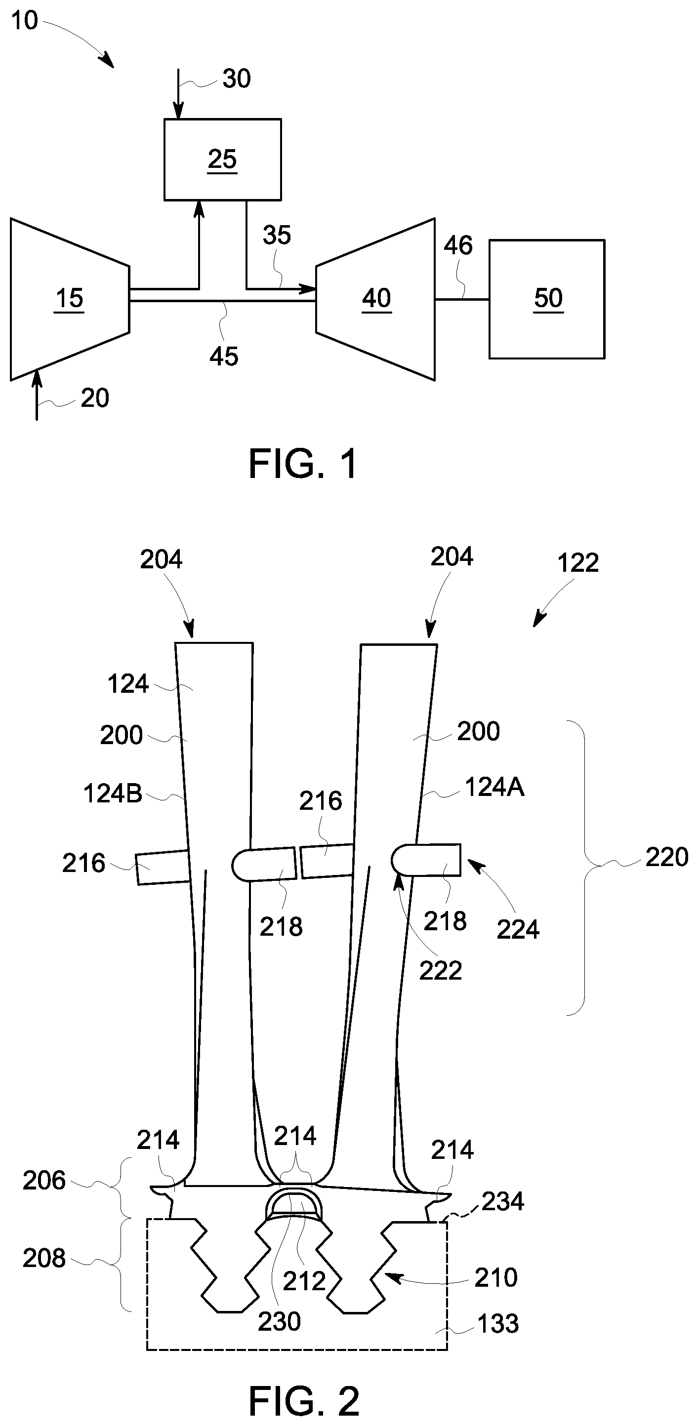 Patent US11773725 Figure 1 – Turbine damper