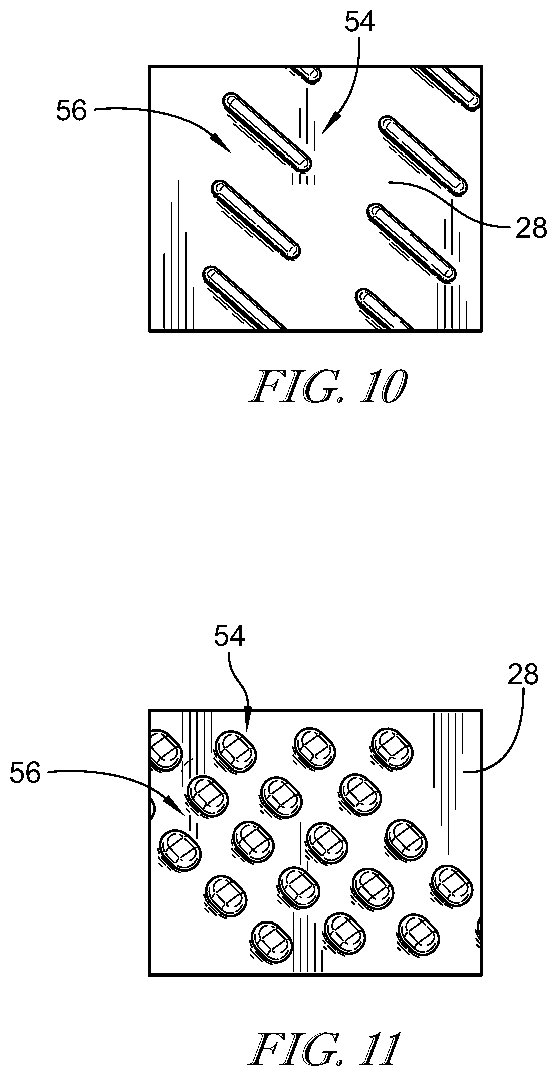 Patent US11773730 Figure 8 – Ceramic matrix composite airfoil with heat transfer augmentation