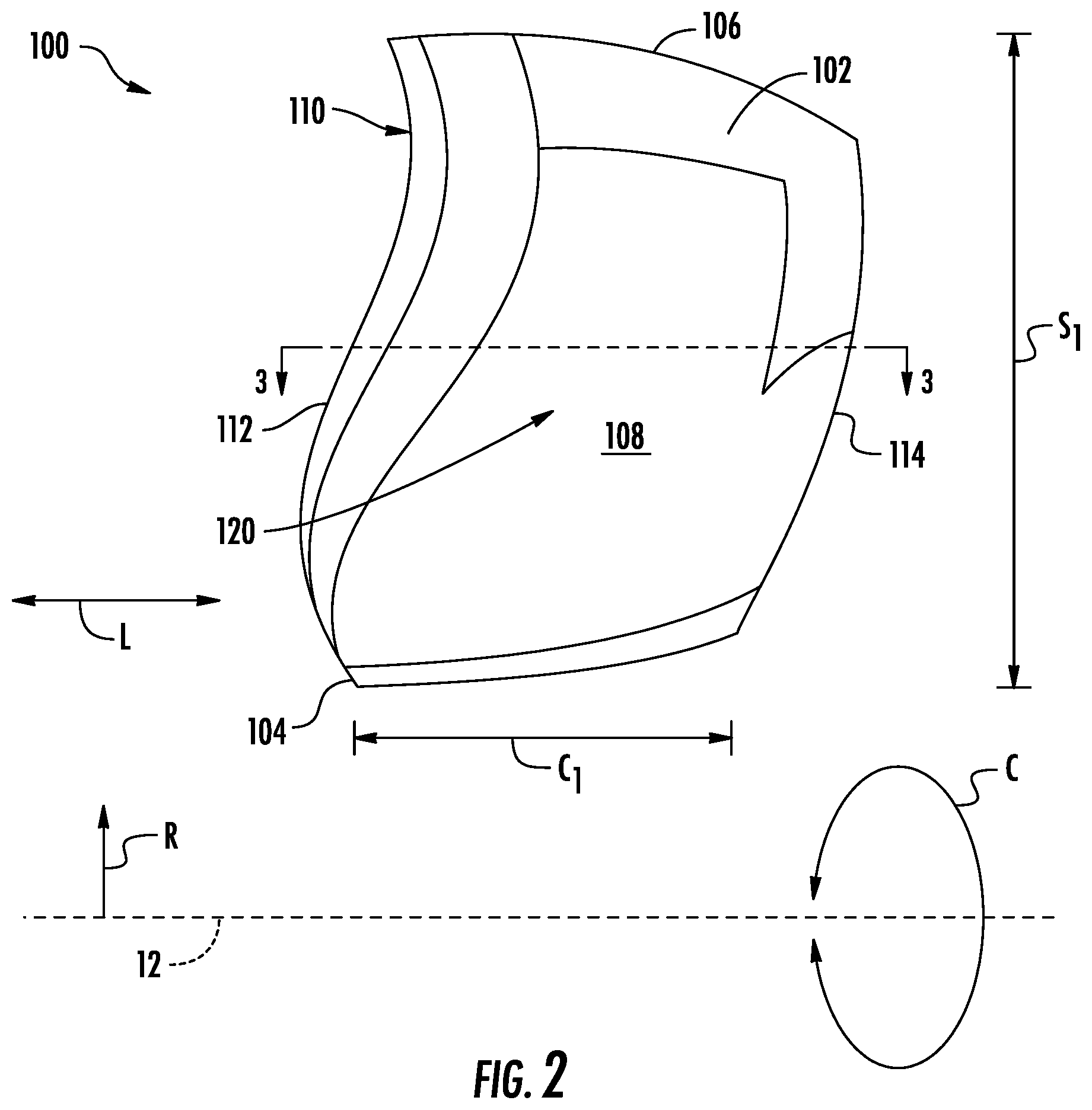 Patent US11773732 Figure 2 – Rotor blade with protective layer