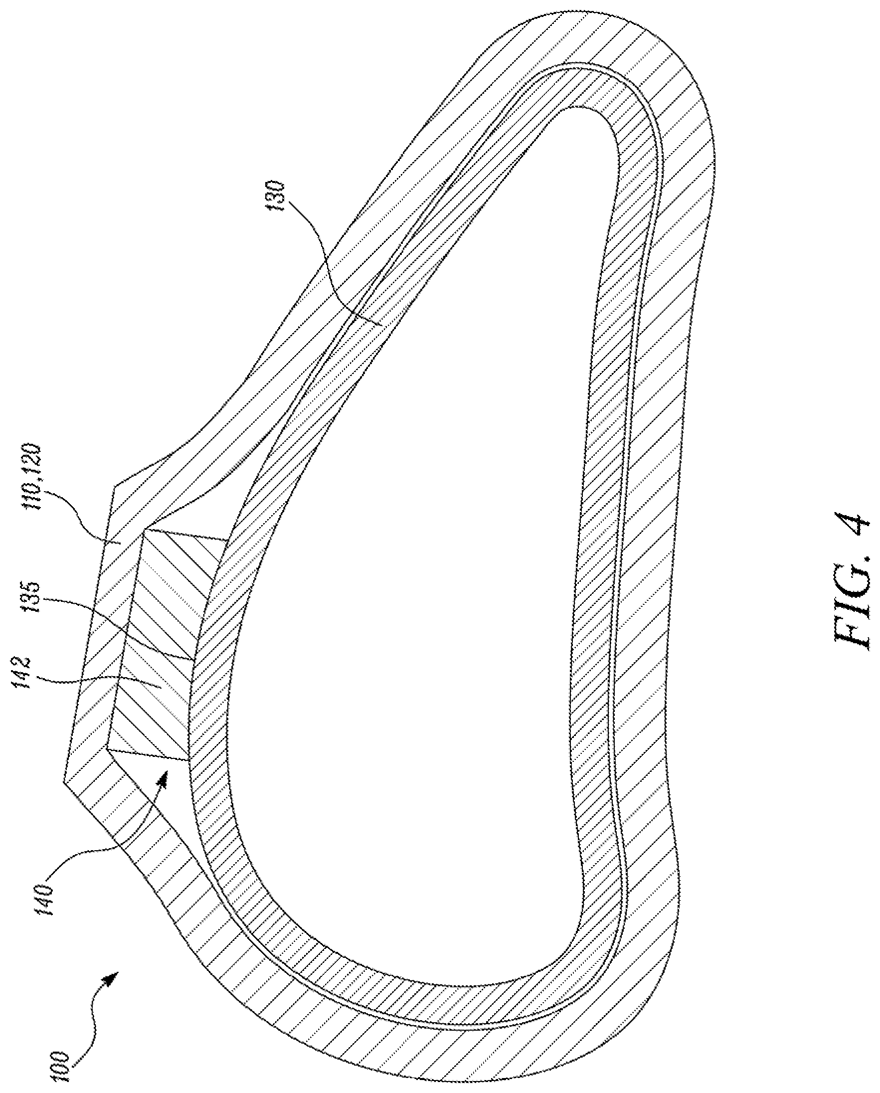 Patent US11773737 Figure 4 – Load transfer device, stator vane assembly, turbine, and gas turbine engine including the same