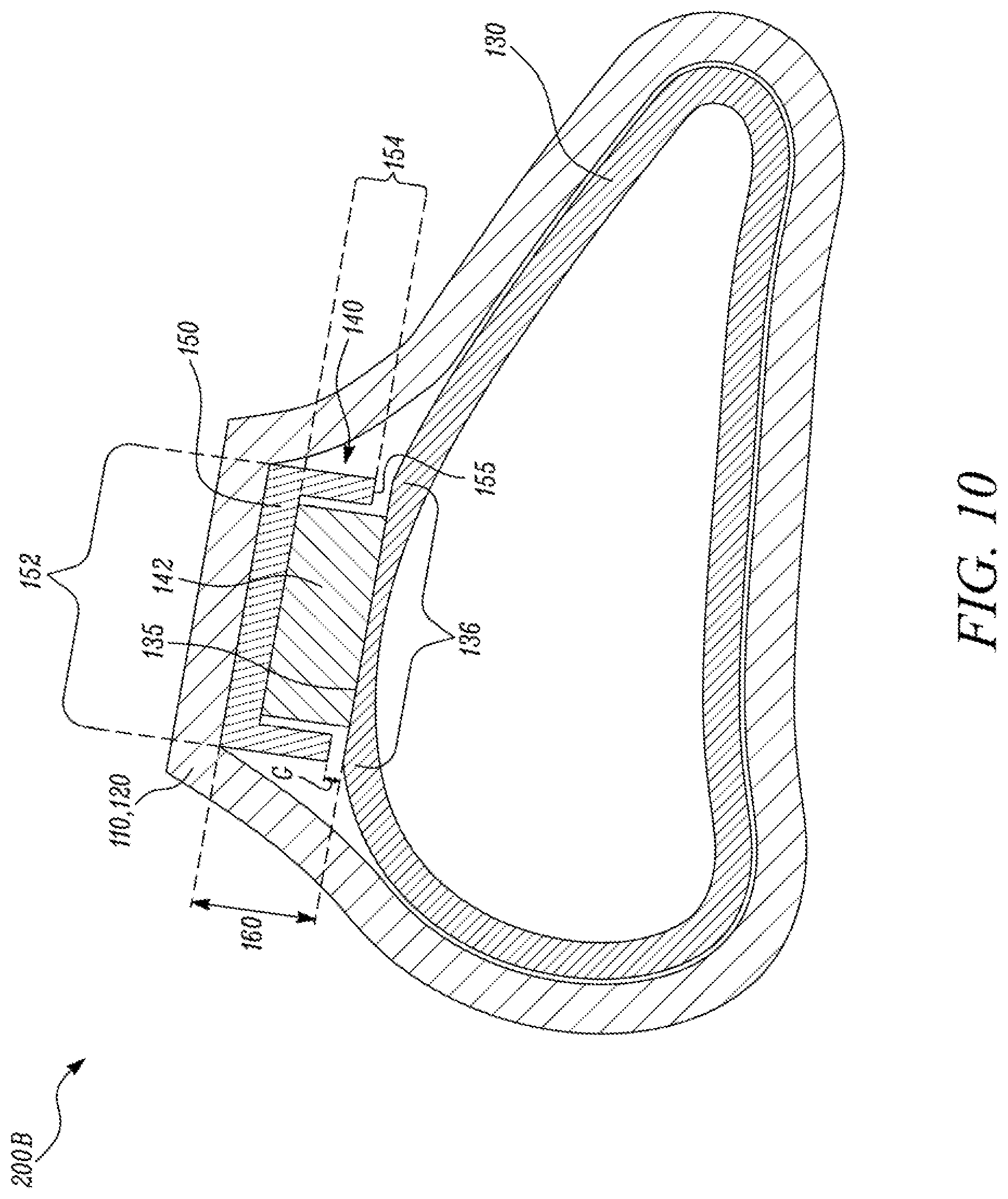 Patent US11773737 Figure 12 – Load transfer device, stator vane assembly, turbine, and gas turbine engine including the same