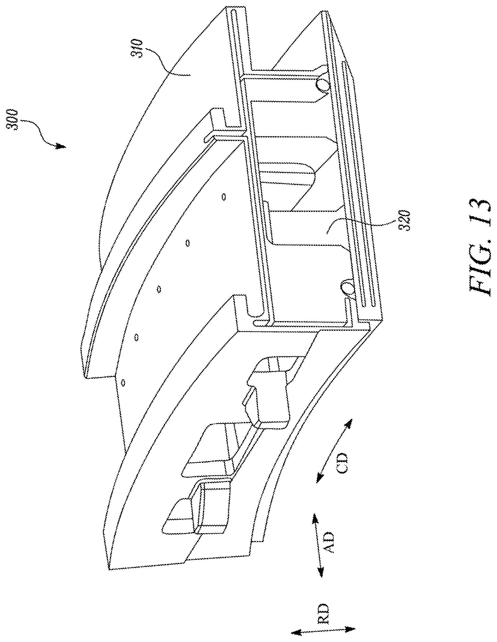 Patent US11773737 Figure 16 – Load transfer device, stator vane assembly, turbine, and gas turbine engine including the same